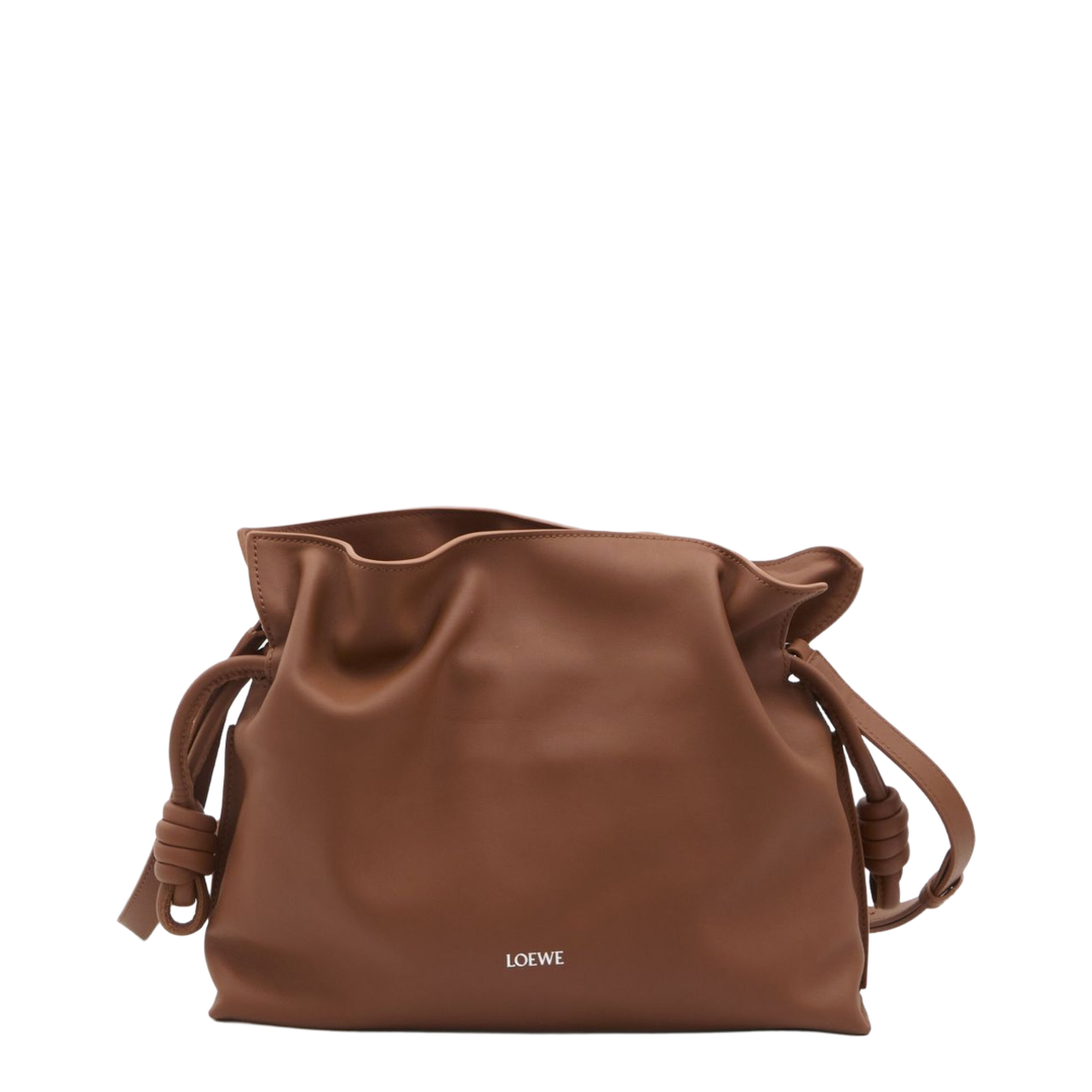 Flamenco Medium Nappa Calfskin Clutch - Brown - Image 1