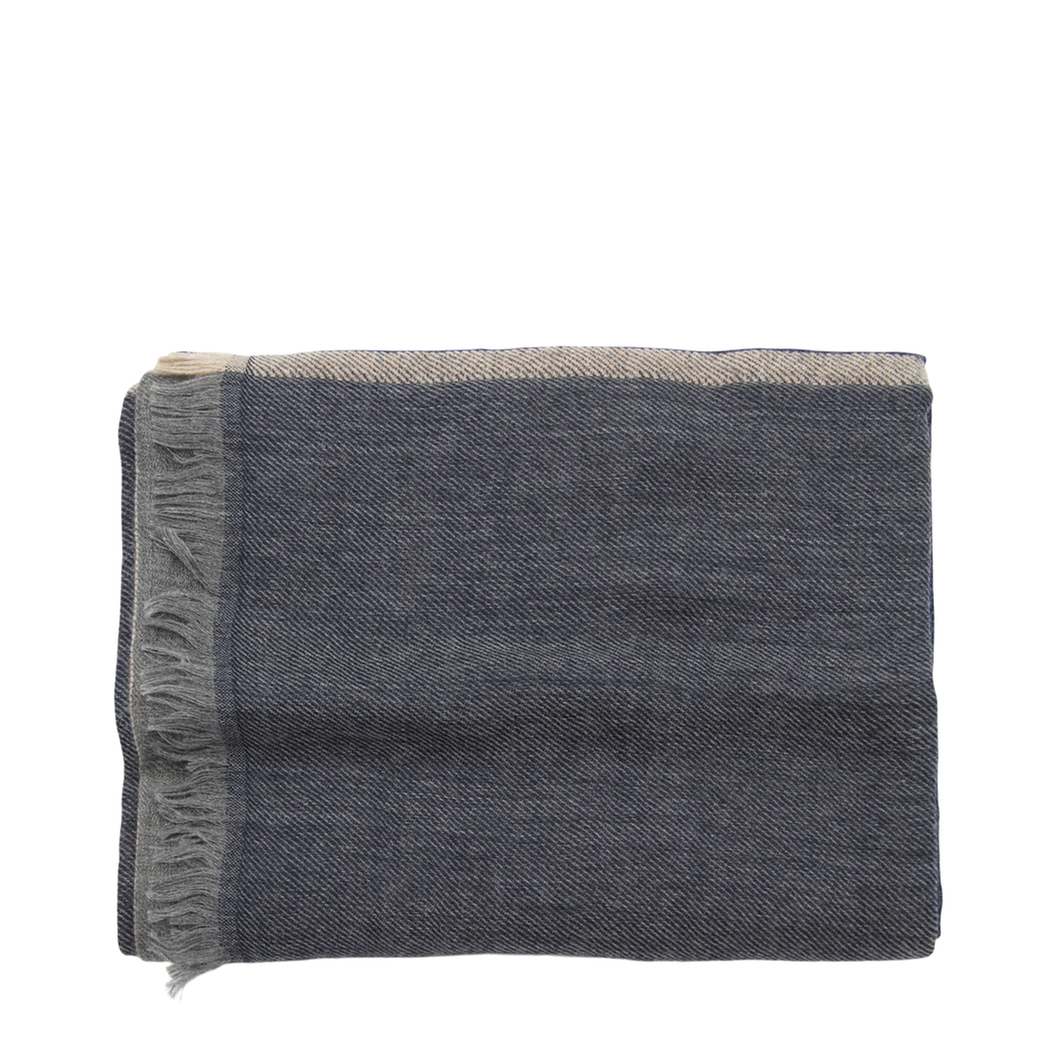 Colorblock Scarf in Blue Marine Color - Image 1