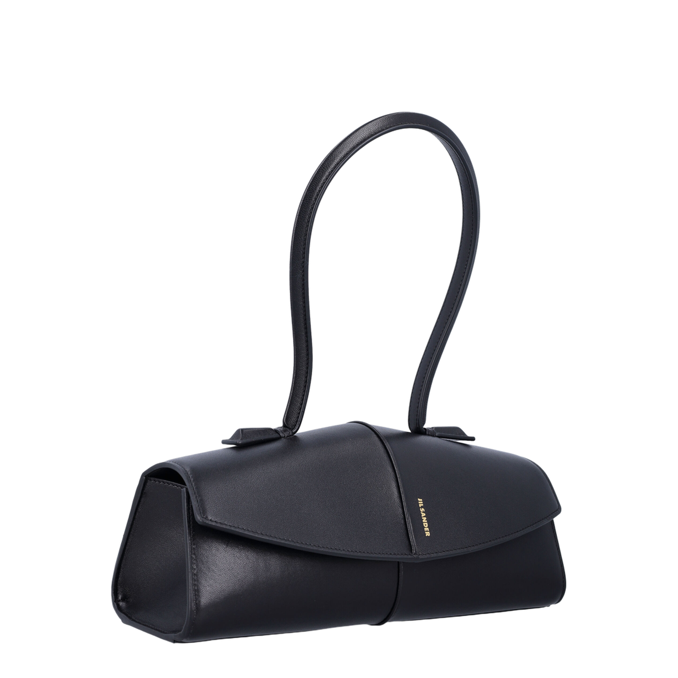 Linea Medium Sheep Leather Shoulder Bag - Nero - Image 2