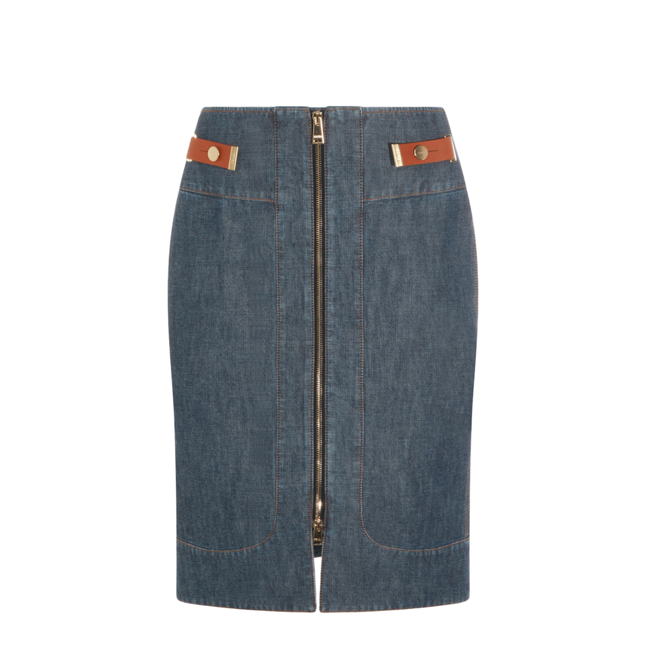 Denim Skirt Denim Blue - Image 2