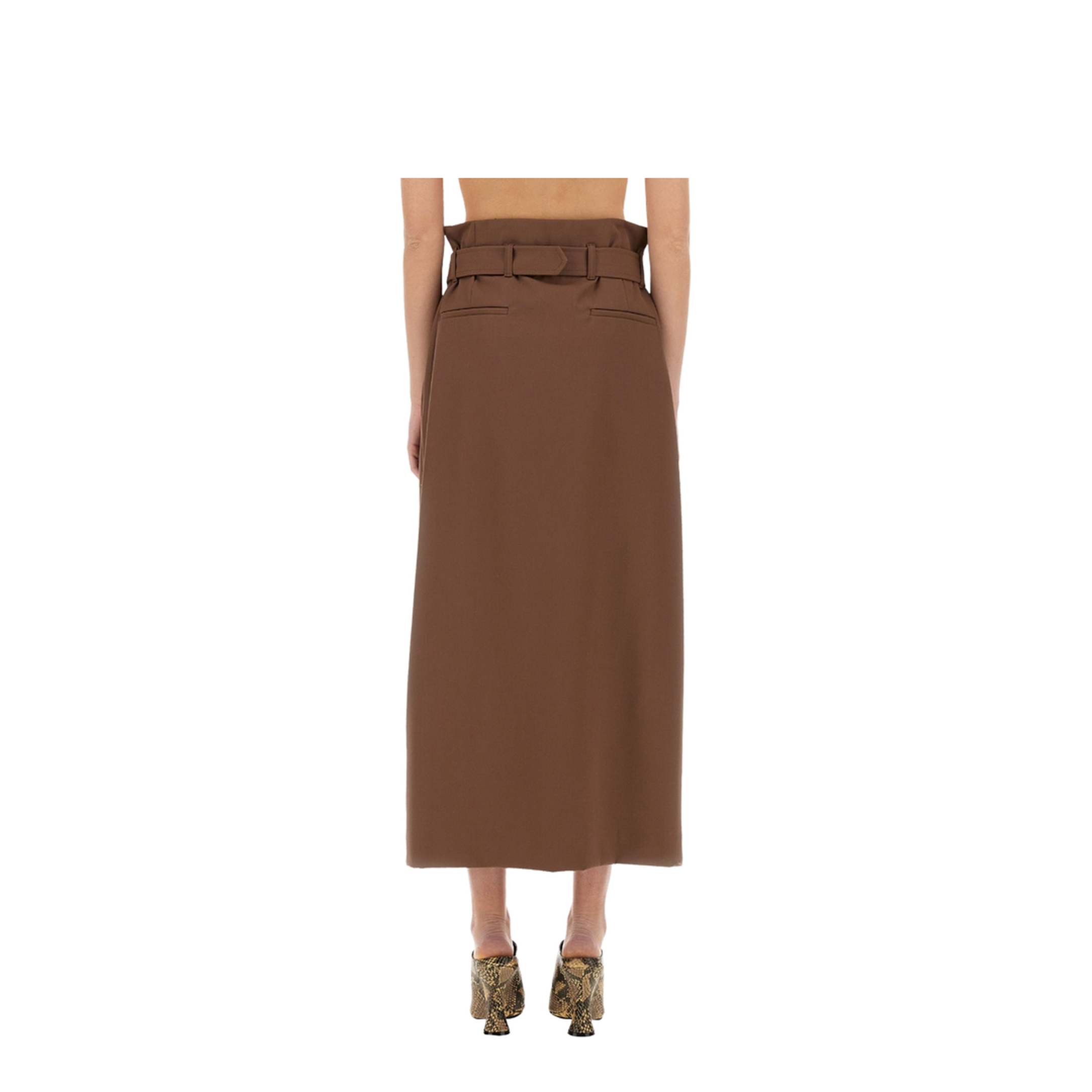 Wool Skirt With Belt - Image 3