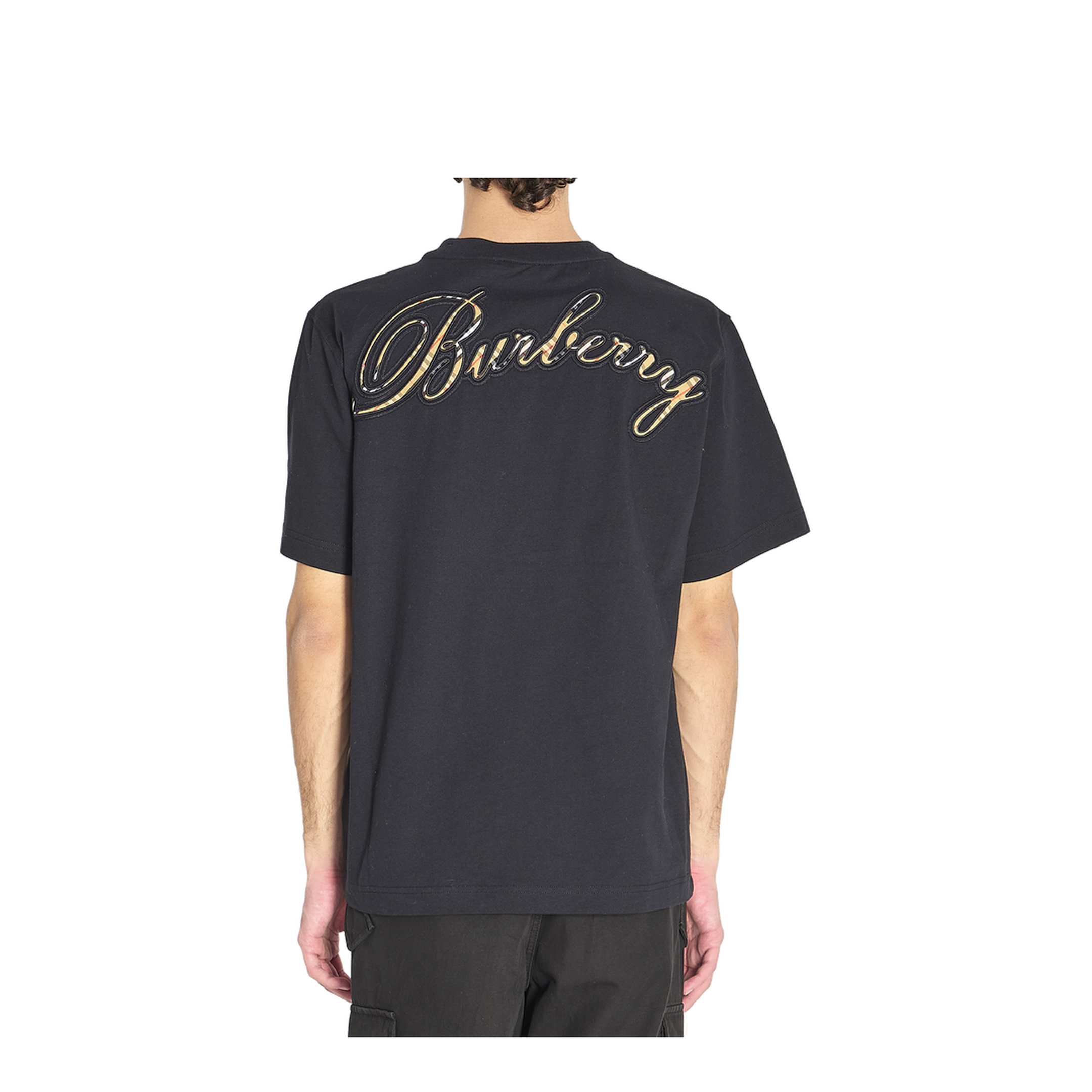 Black Cotton T-Shirt - Image 4