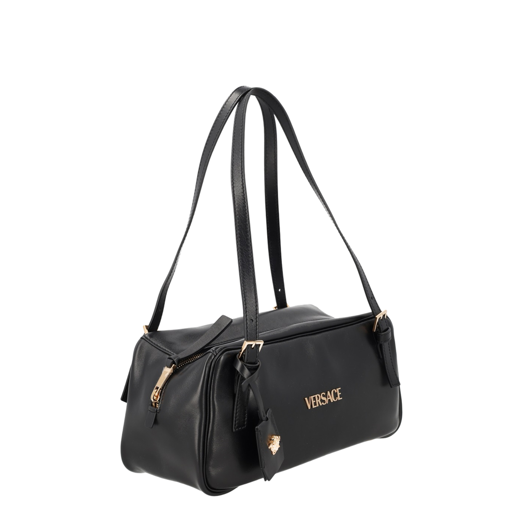 Tag Lamb Skin Handbag - Black - Image 2