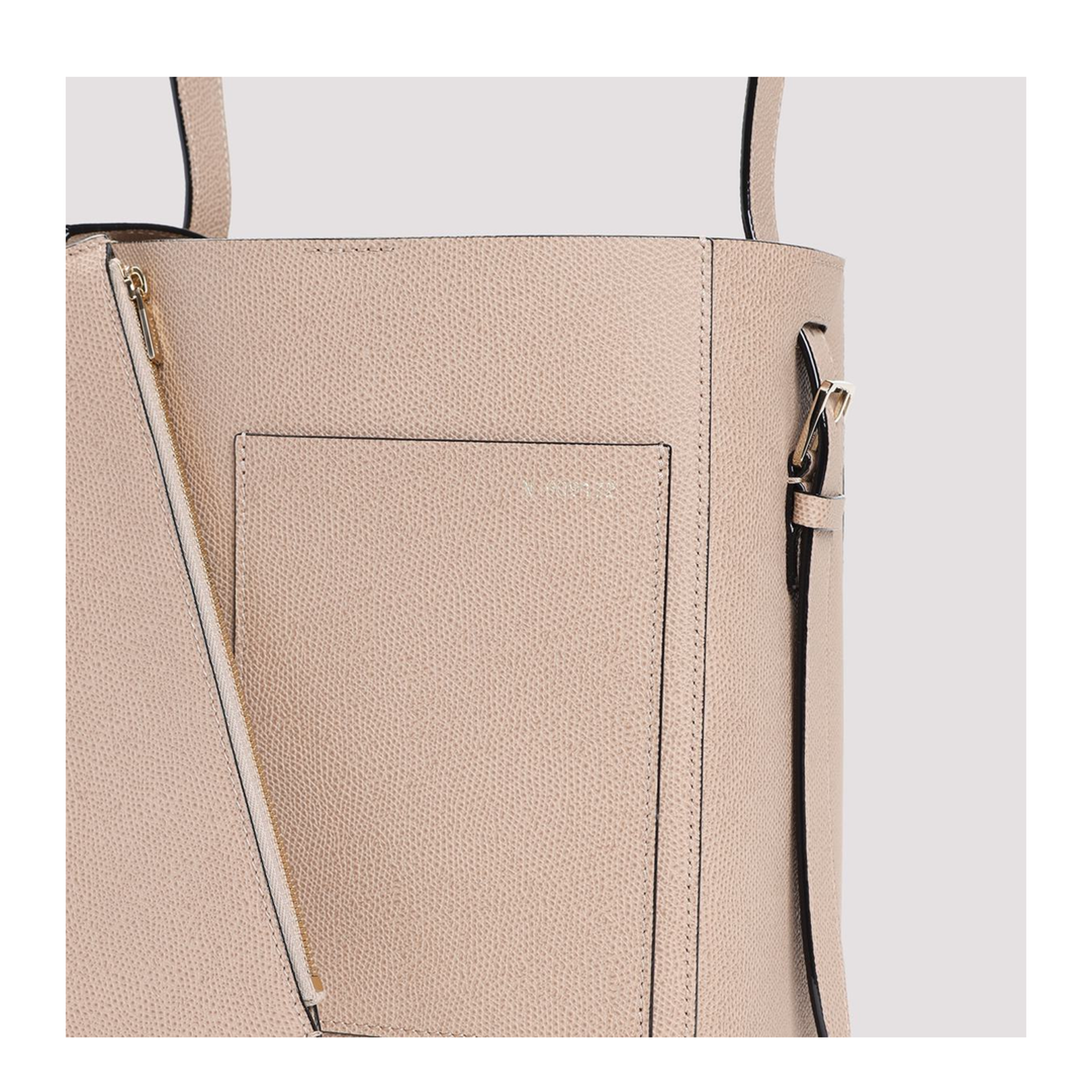 Mini Millepunte Calf Leather Bucket Bag - Cashmere Beige - Image 3