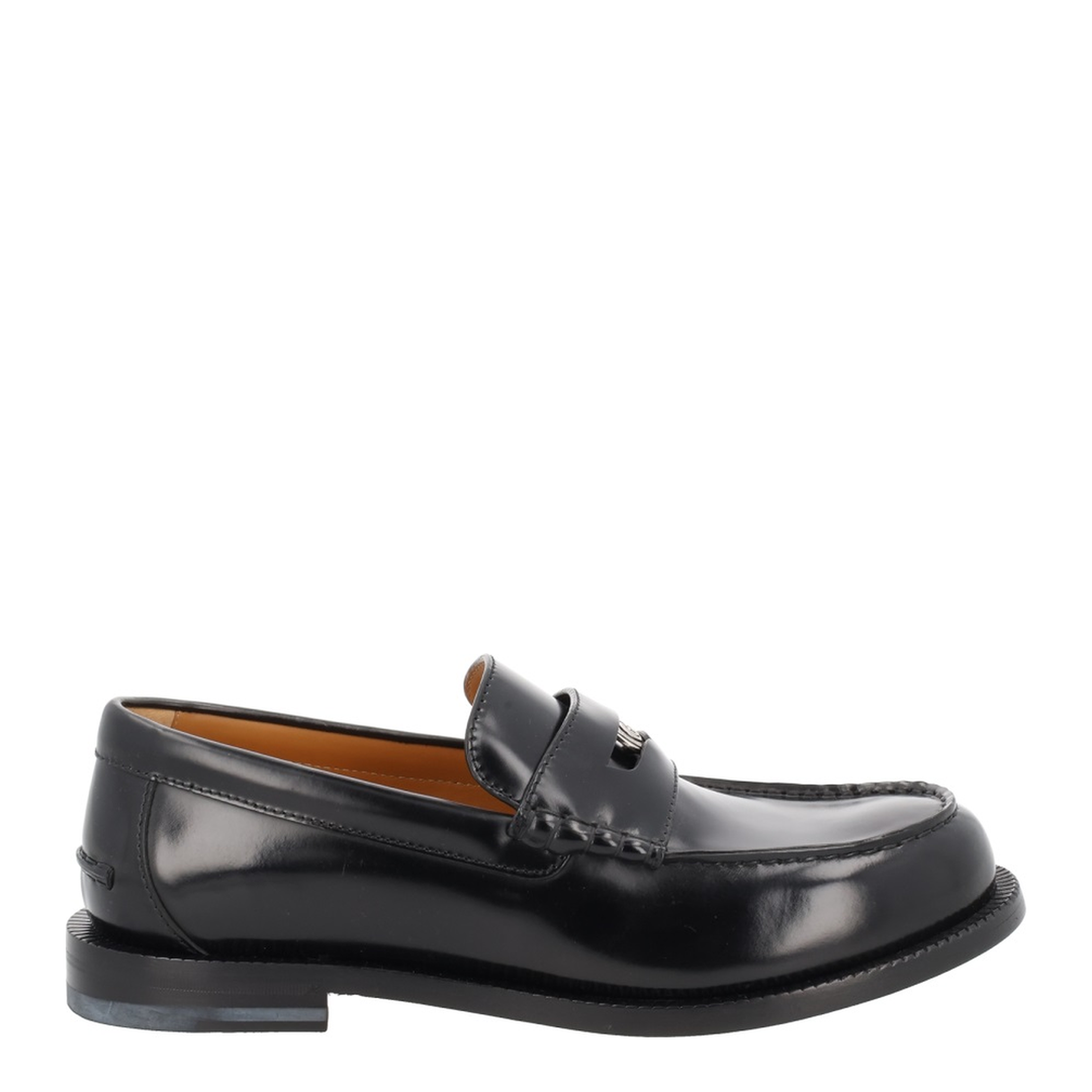 Black Loafer with Removable Detail - Image 1