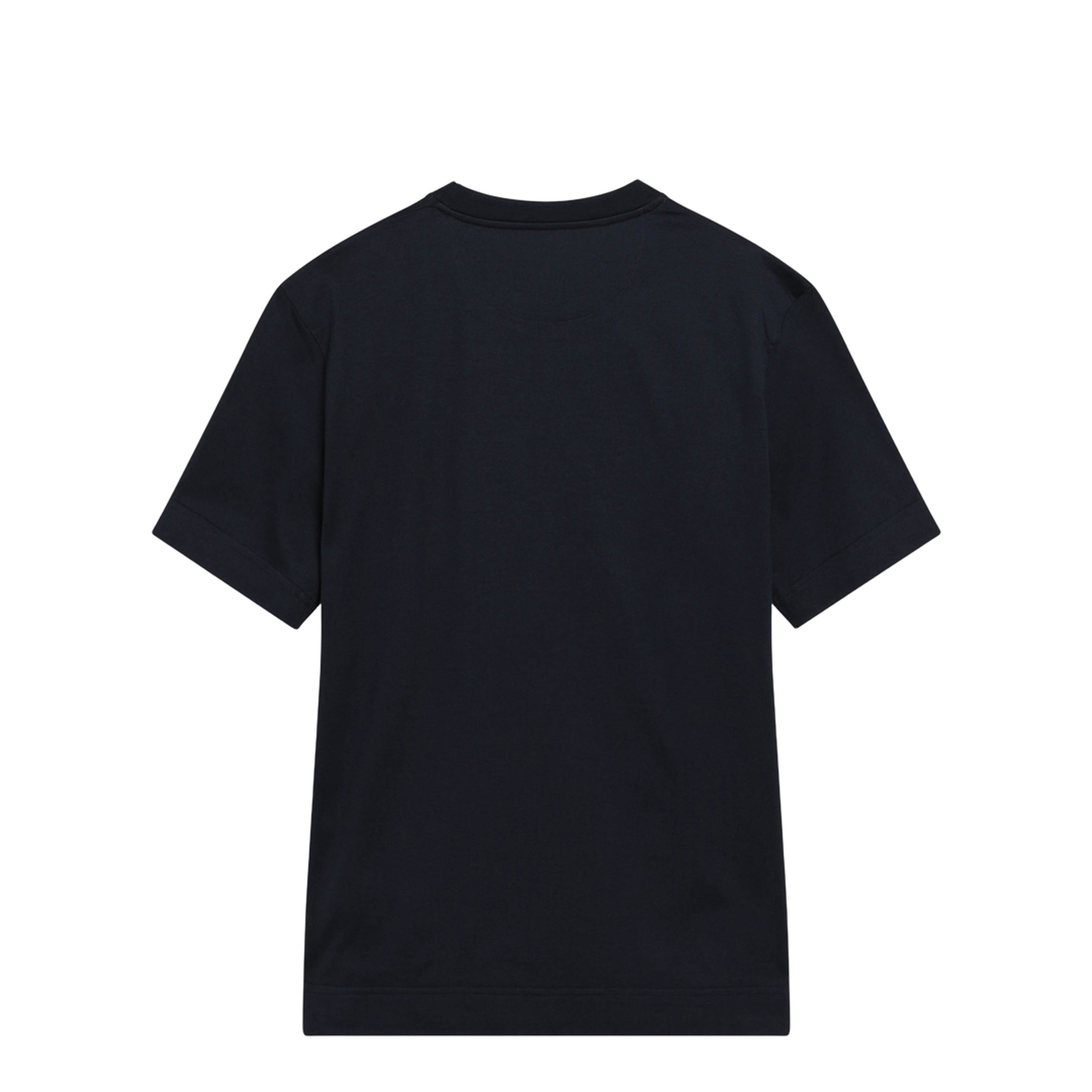 Navy Blue T-Shirt with Embroidered Logo - Image 2