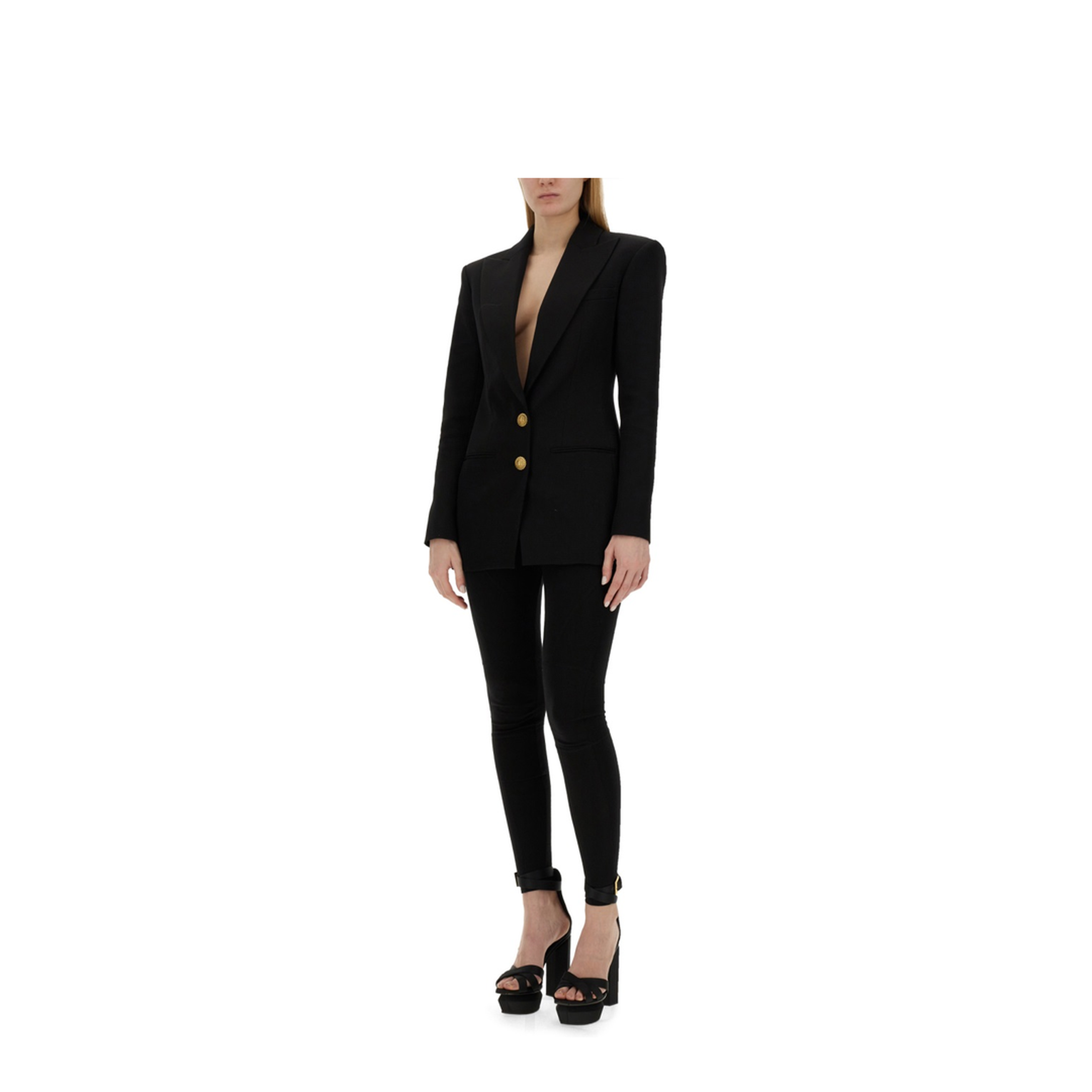 Black Single-Breasted Blazer - Image 2