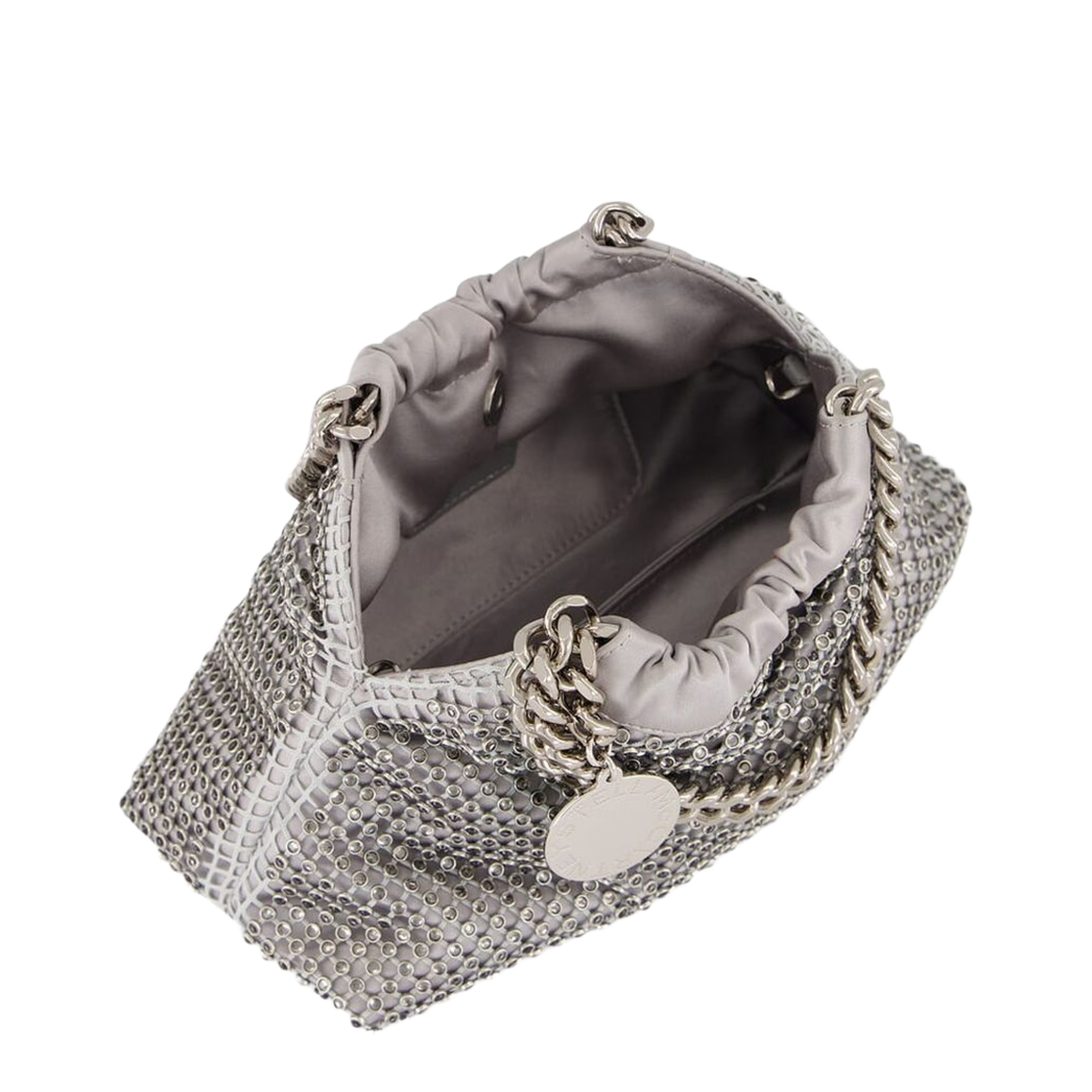 Falabella Mini Polyester Drawstring Bag - Argento - Image 3