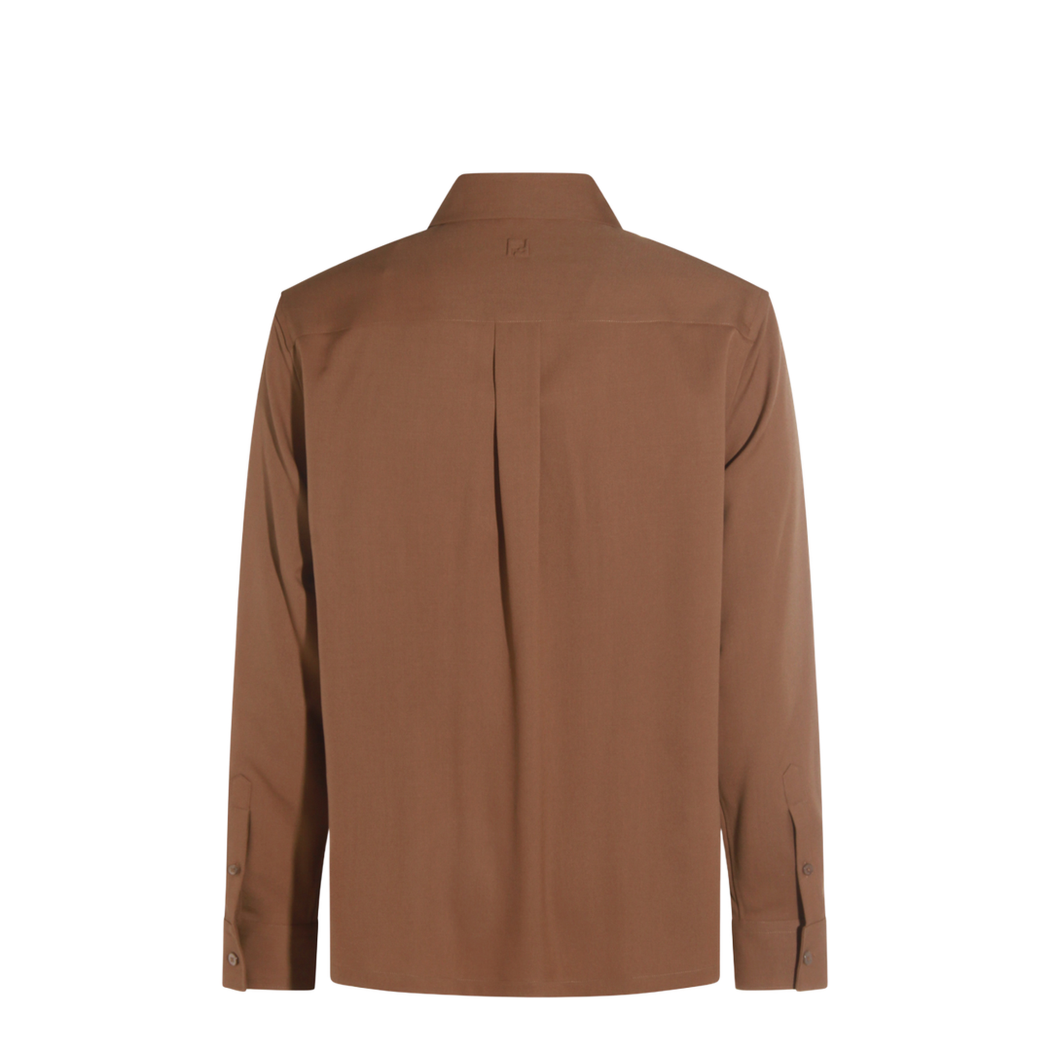 Rust-coloured Wool Shirt - Image 4