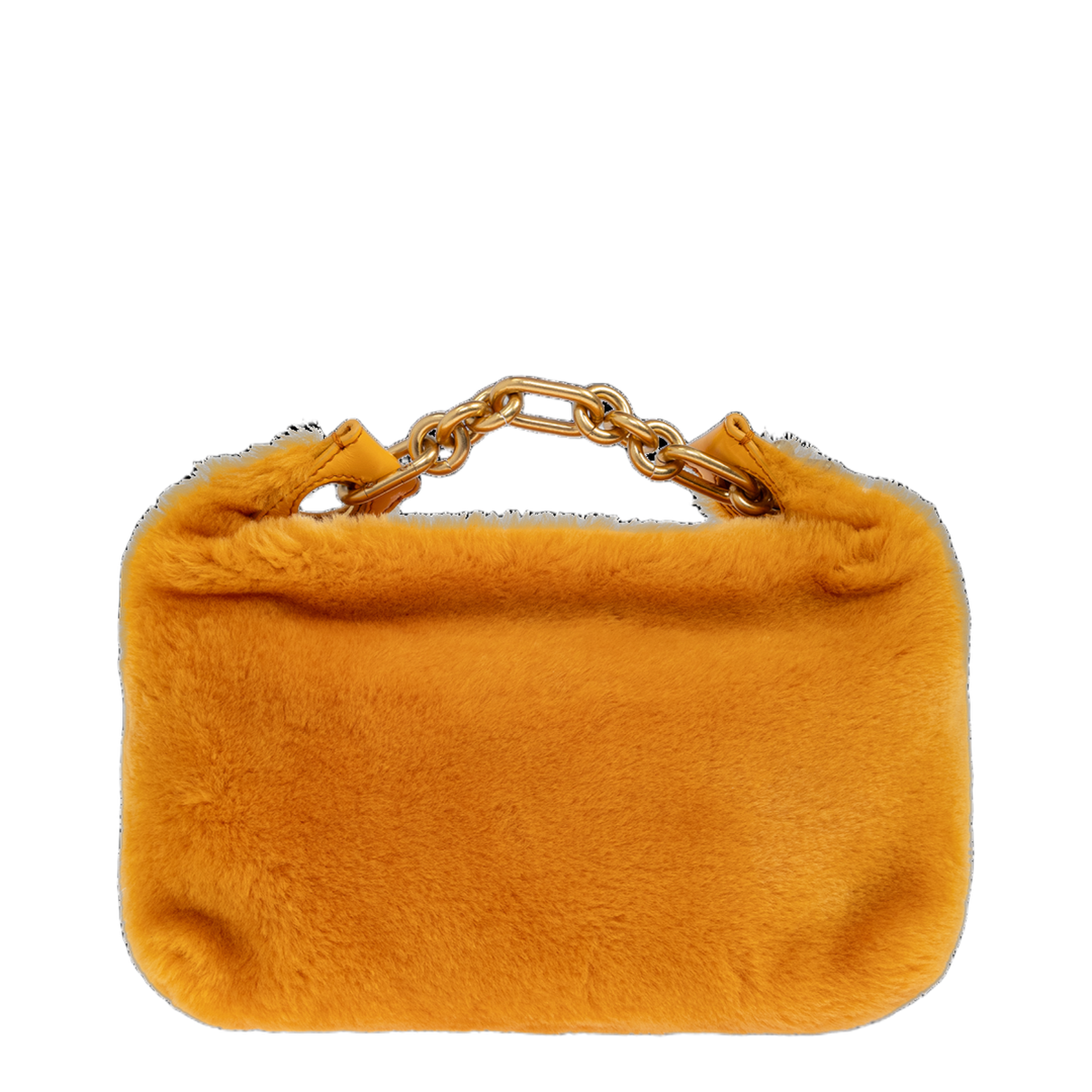 Mini Sync Bag in Shearling - Gold - Image 3