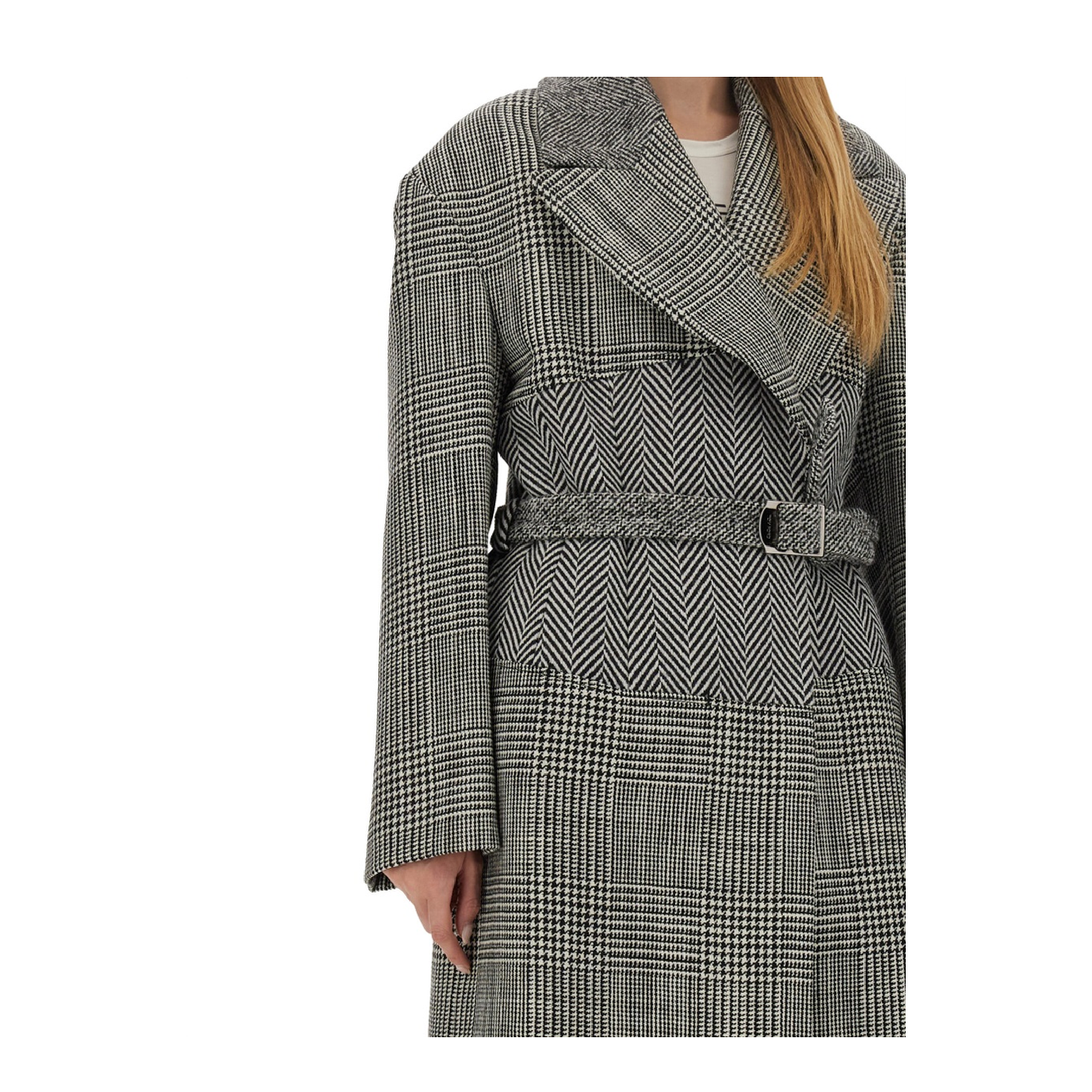 Wool Patchwork Coat - Image 4