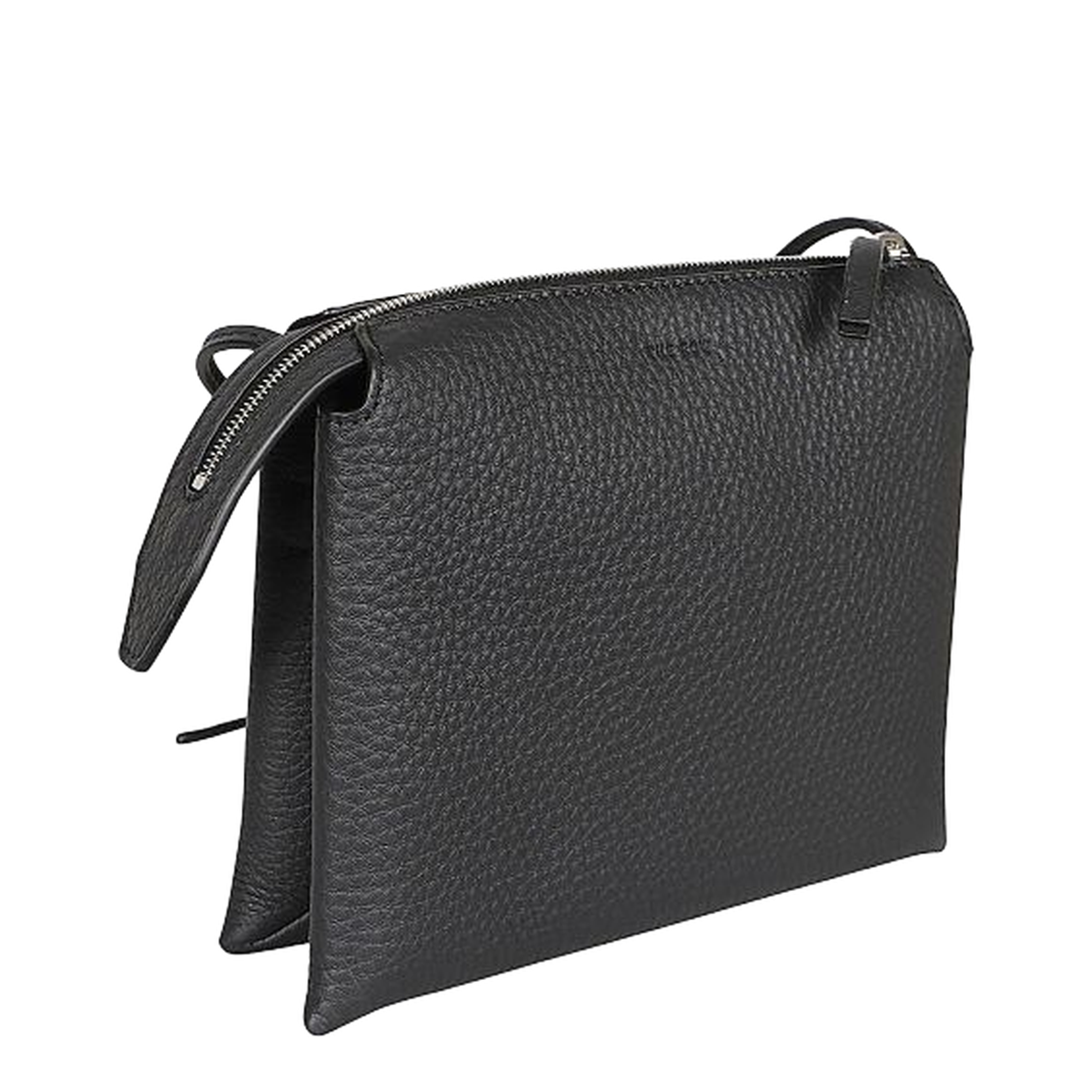 Nu Mini Twin Mini Grained Calfskin Crossbody Bag - Black - Image 2