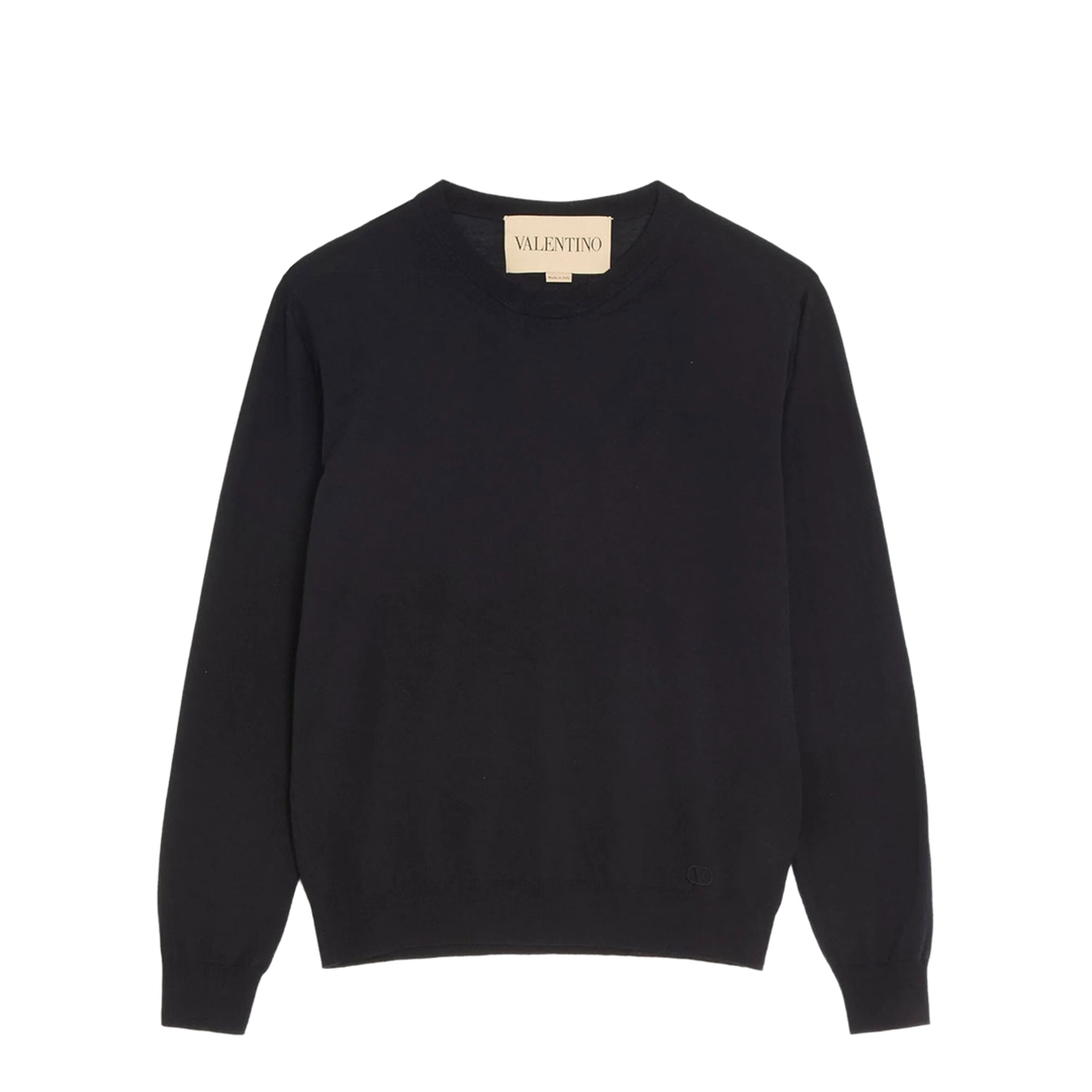 Wool Jumper with Vlogo Embroidery - Image 1