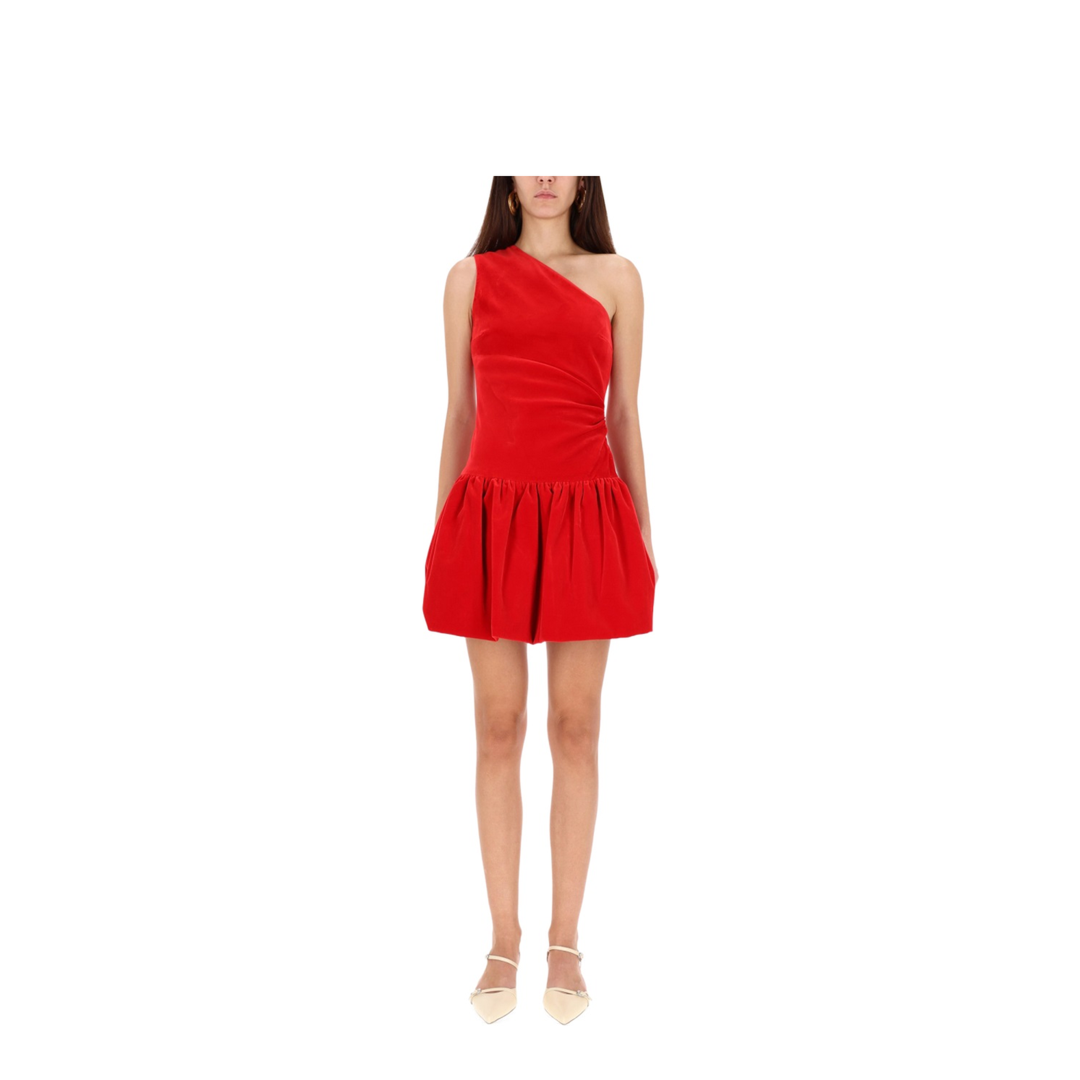 One-Shoulder Mini Dress Bloomer Effect - Image 1