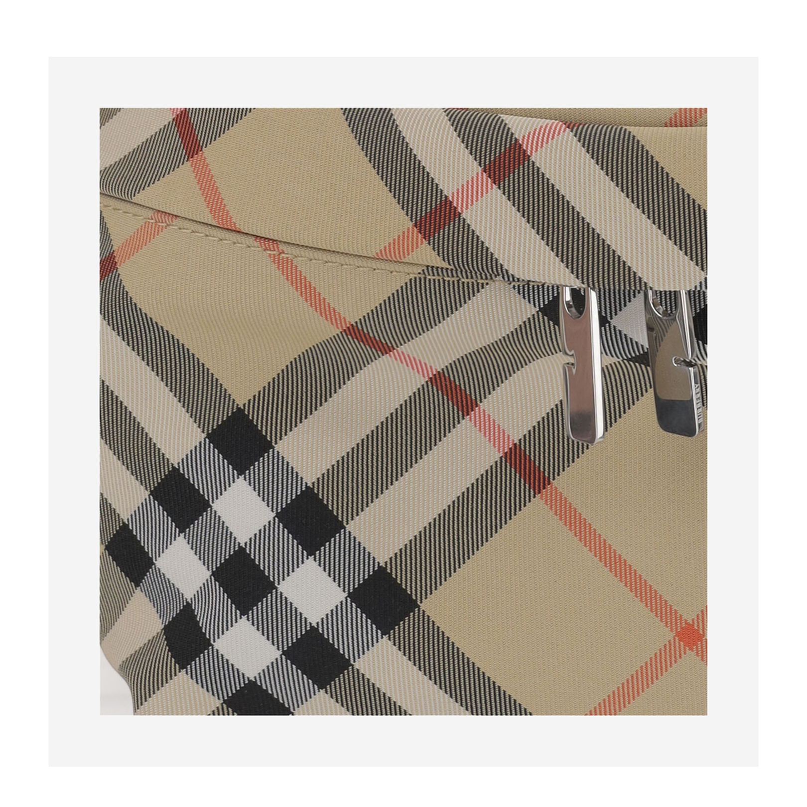 Check Canvas Belt Bags - Sand - Image 4