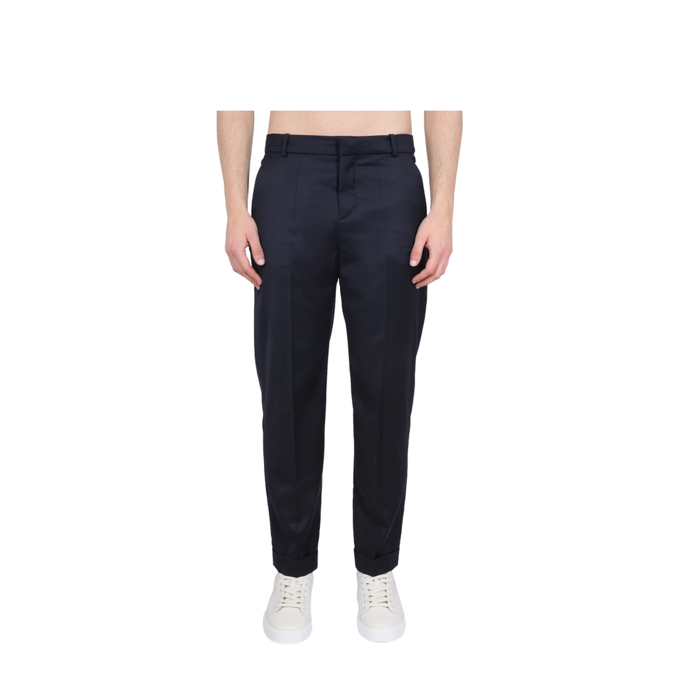 Pleated Wool Trousers - Image 1