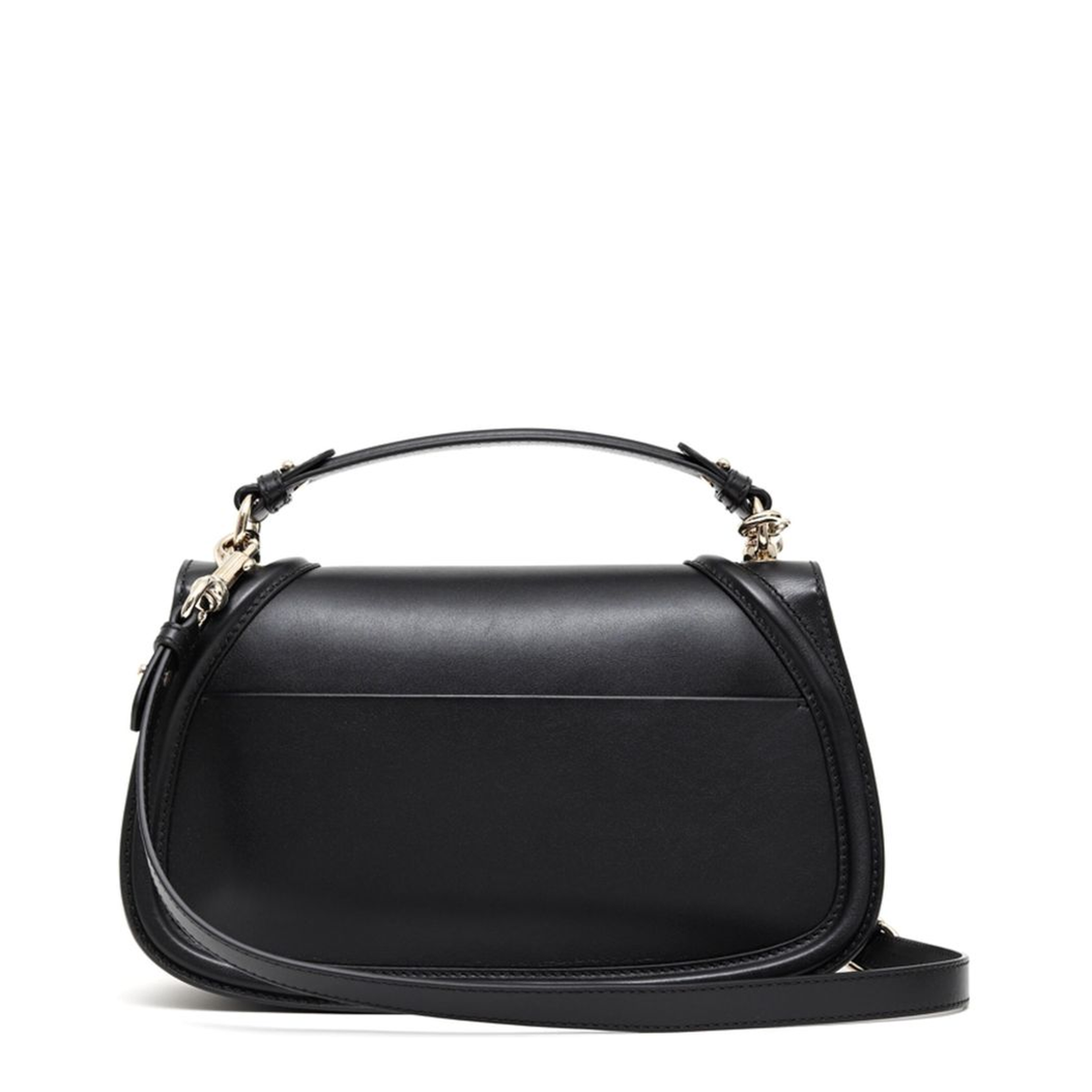 Blondie Large Leather Top Handle Bag - Black - Image 3