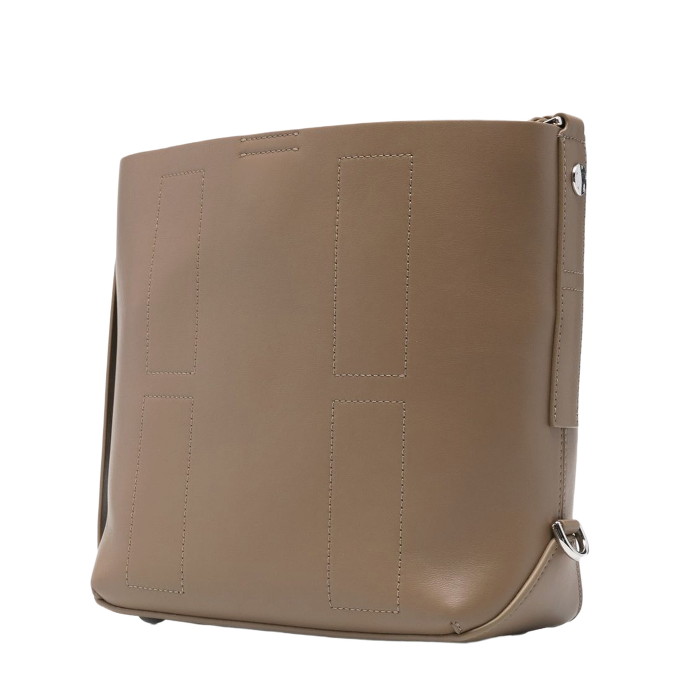 Hocket Small Calf Leather Hobo Bag - Turtledove - Image 2
