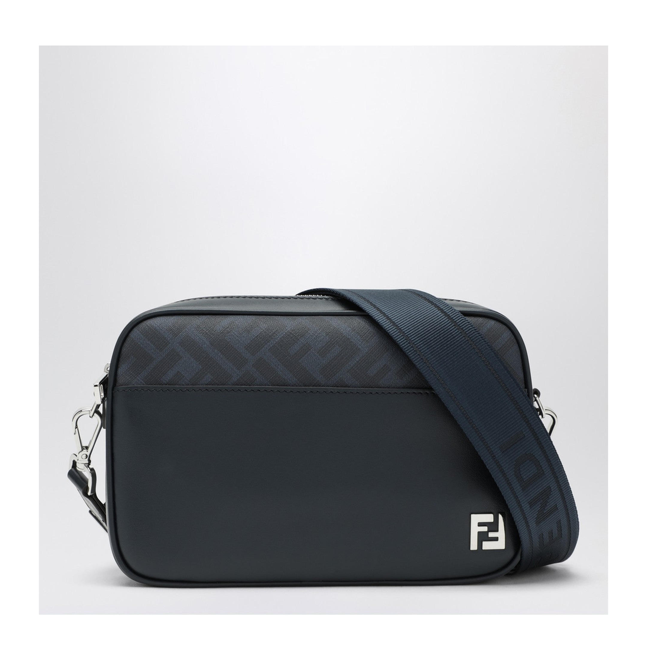 Squared FF Calfskin Camera Case - Midnight Blue - Image 1