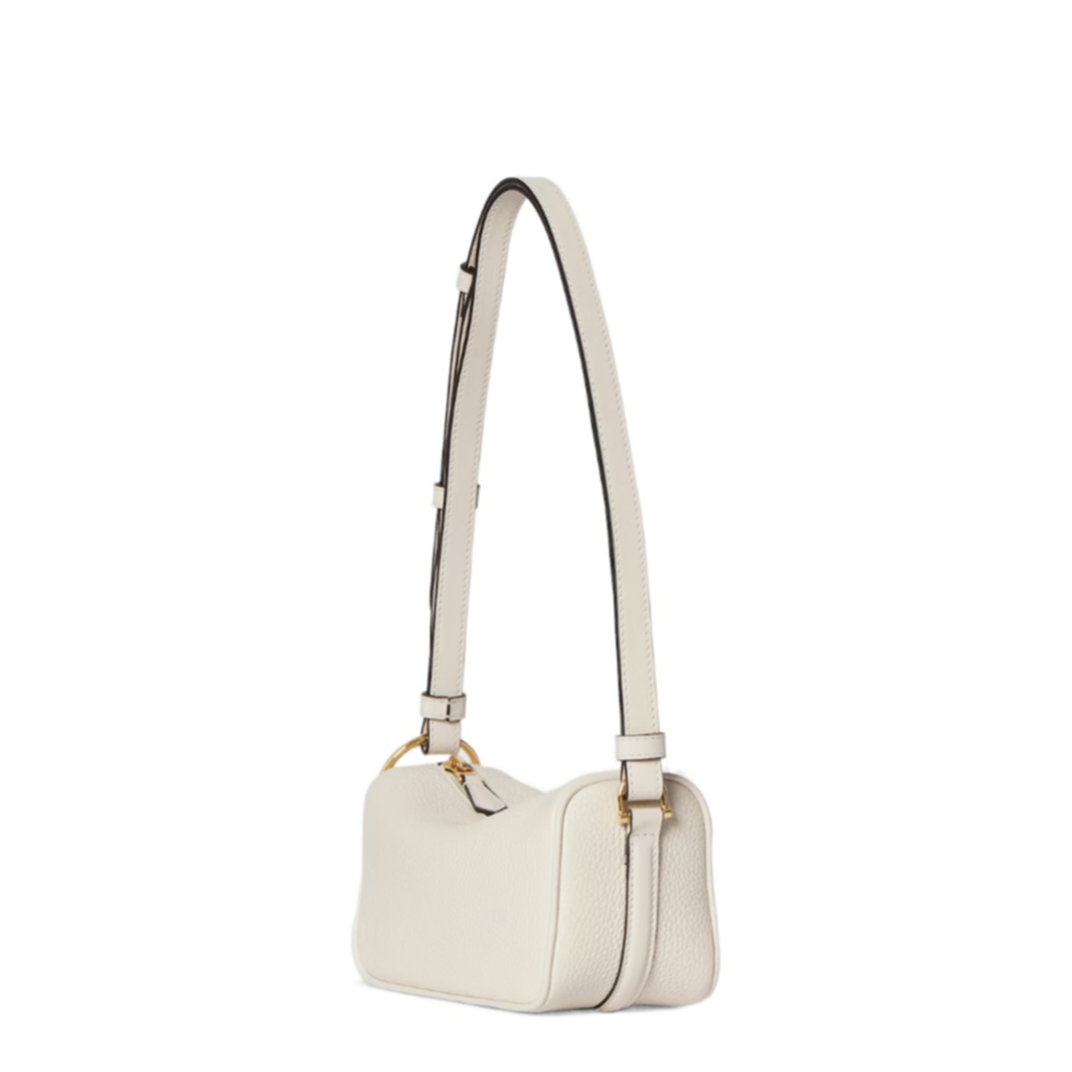 Half Horsebit Mini Soft Grain Leather Bag - Ivory - Image 4