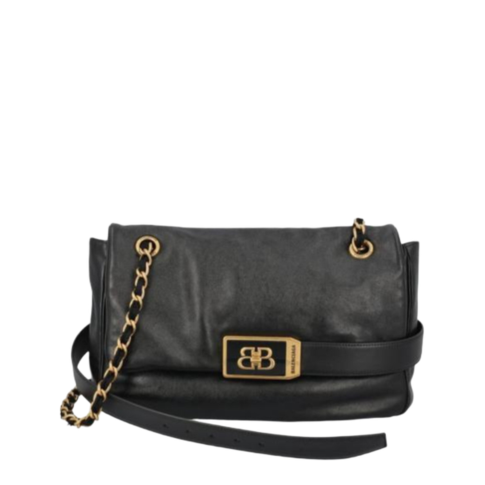 Modu Medium Calf Leather Shoulder Bag - Black - Image 1