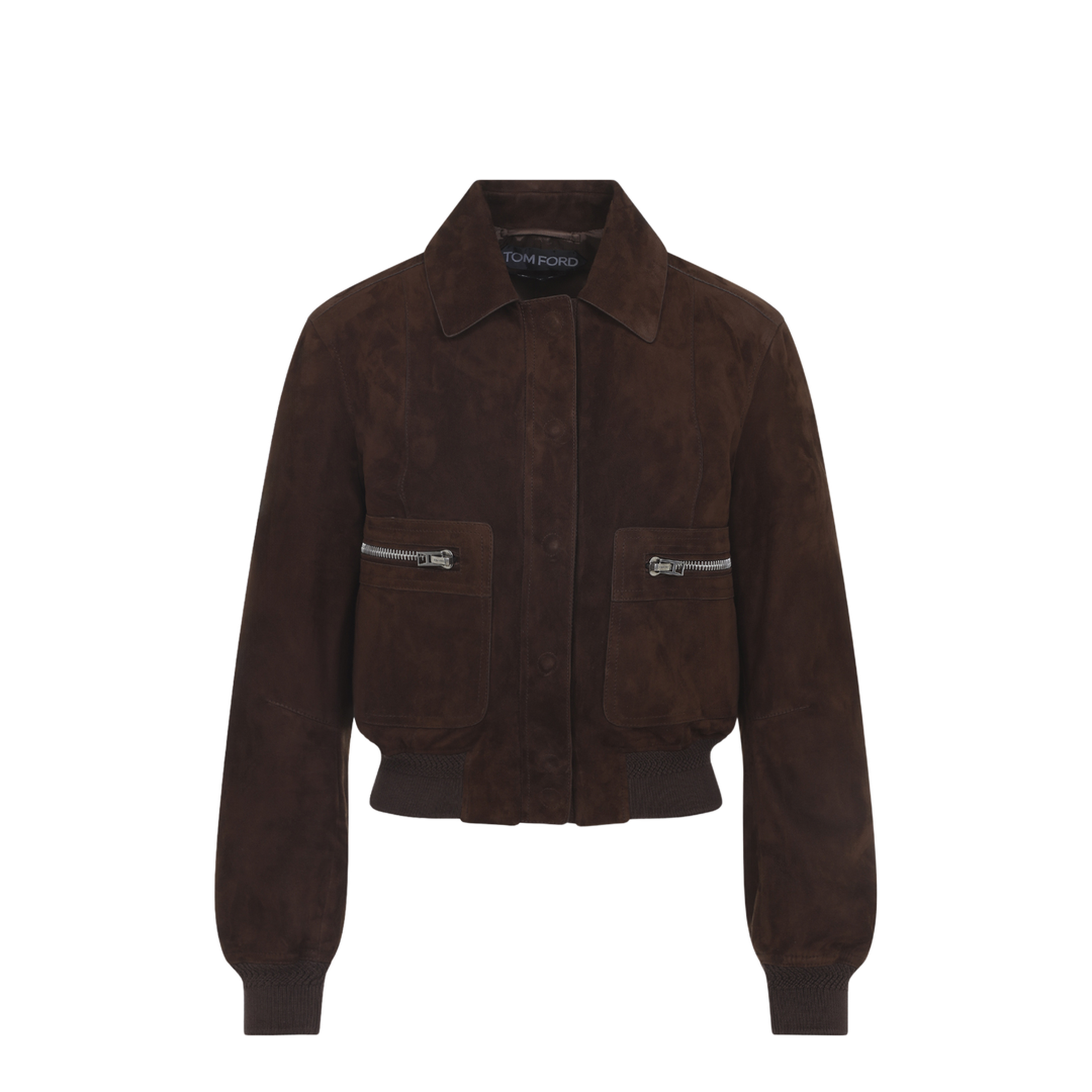 Lamb Suede Bomber Jacket - Image 2