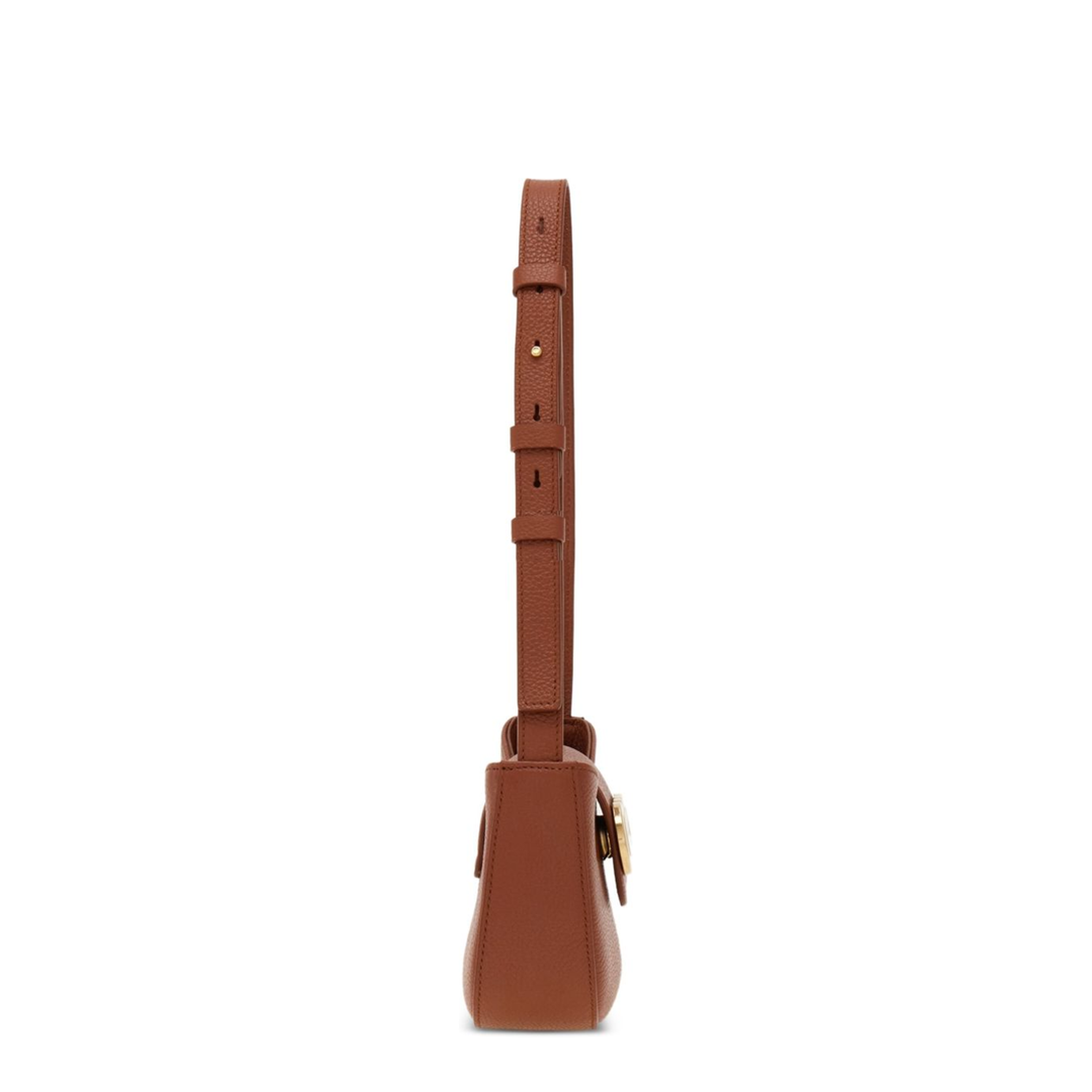 Minibag Double Gancino Small Leather Goods in White - Image 4