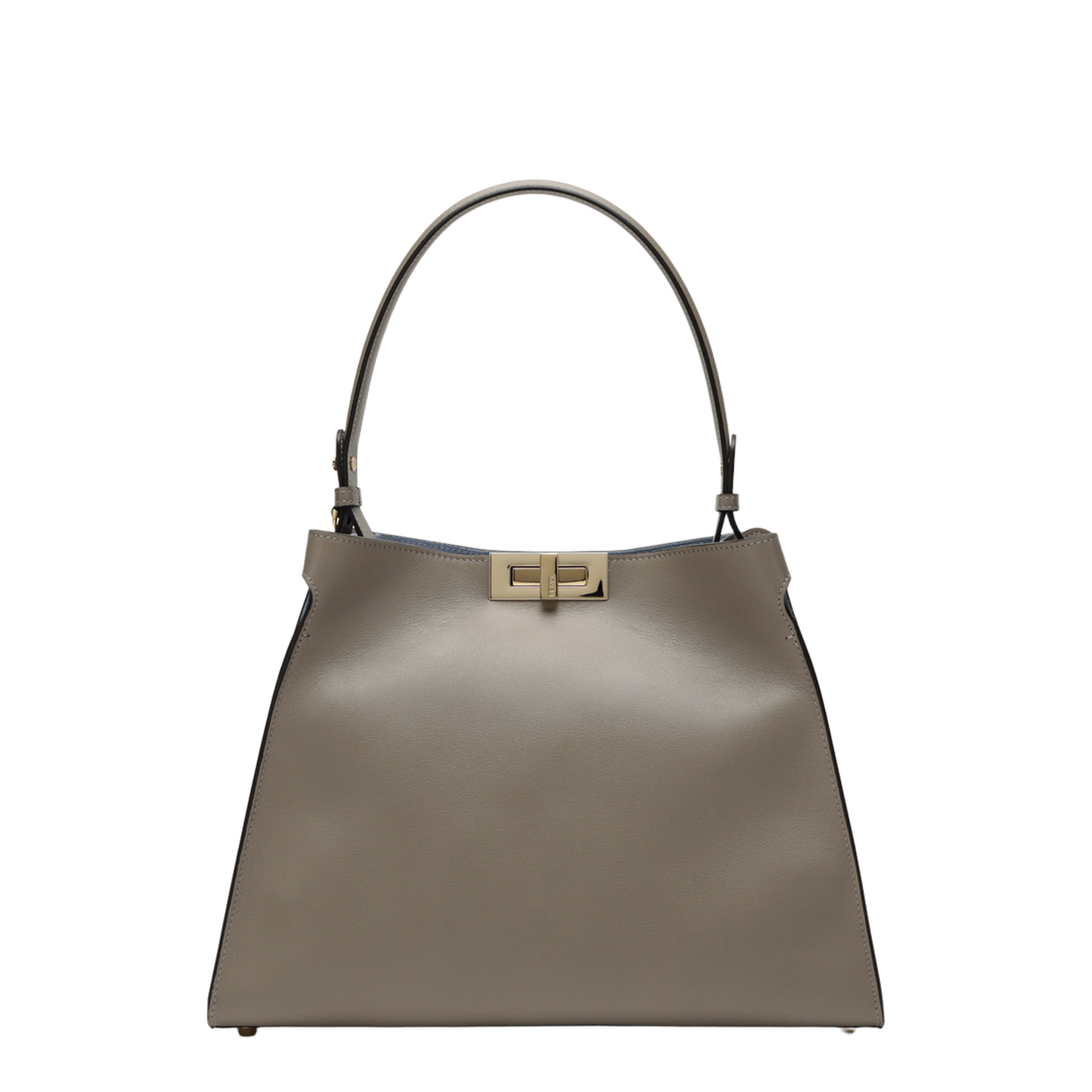 Way Medium Bag in Tortora Leather and Blue Neon Suede - Image 1