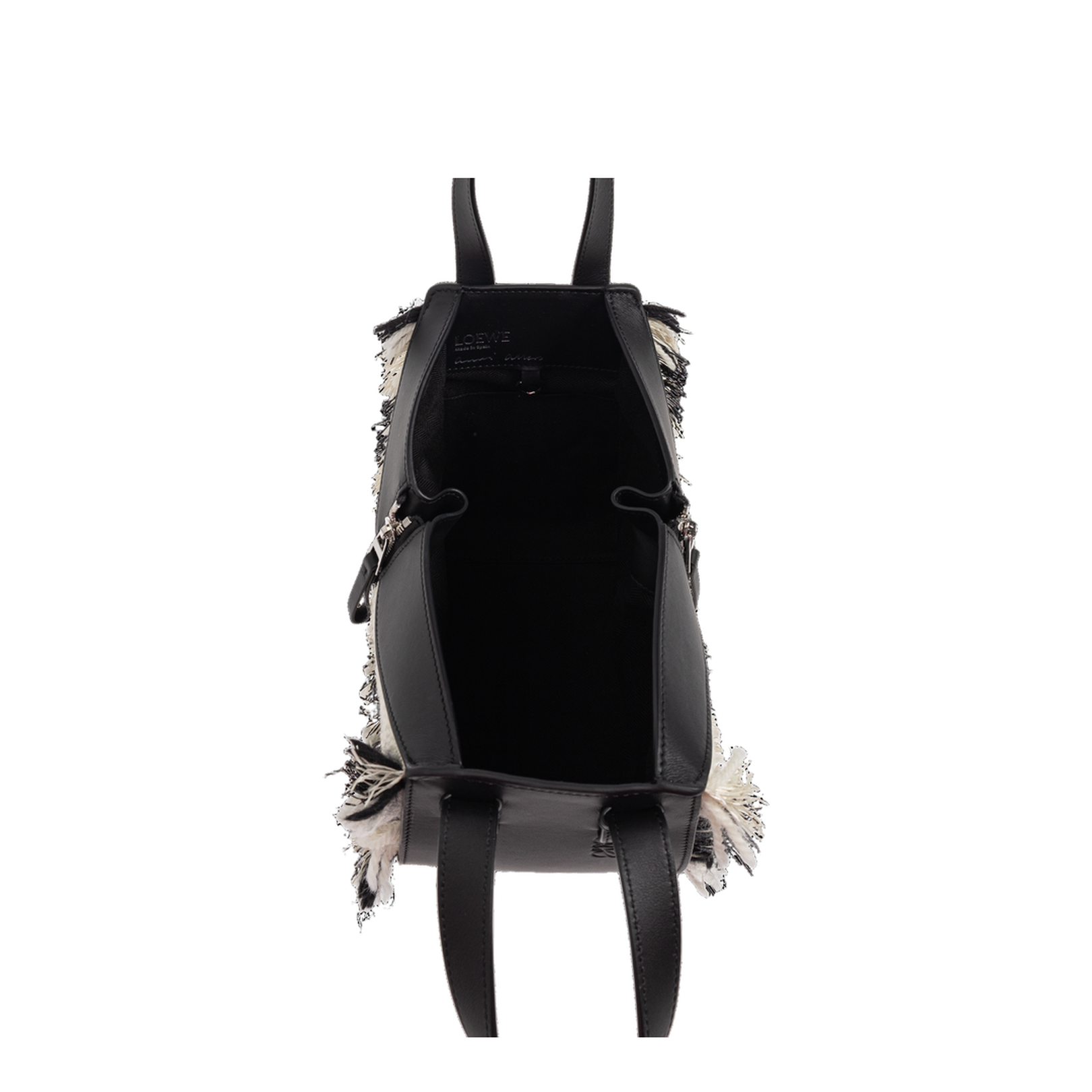 Hammock Handbag Black White - Image 5