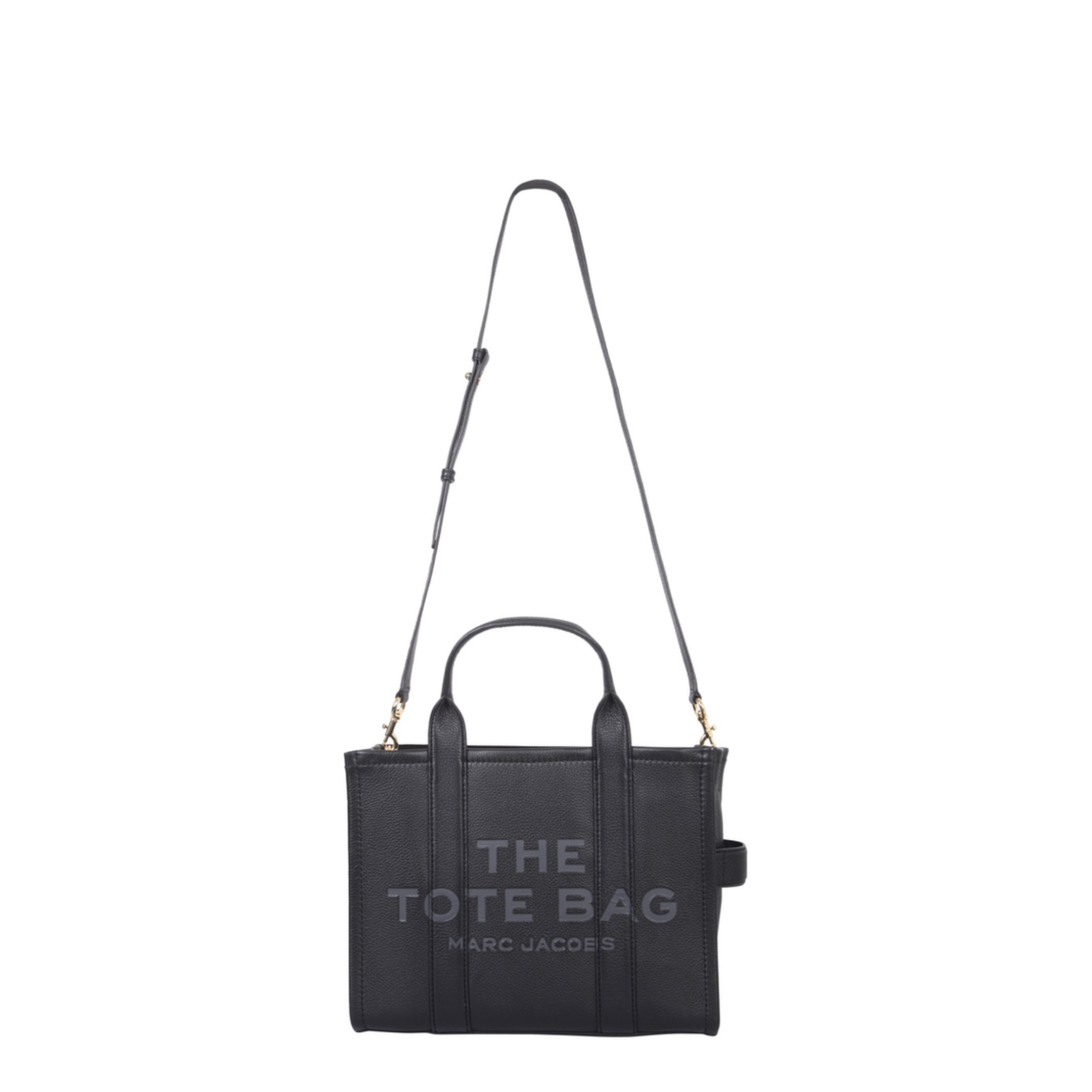 Medium Tote Bag In Black Leather - Image 5
