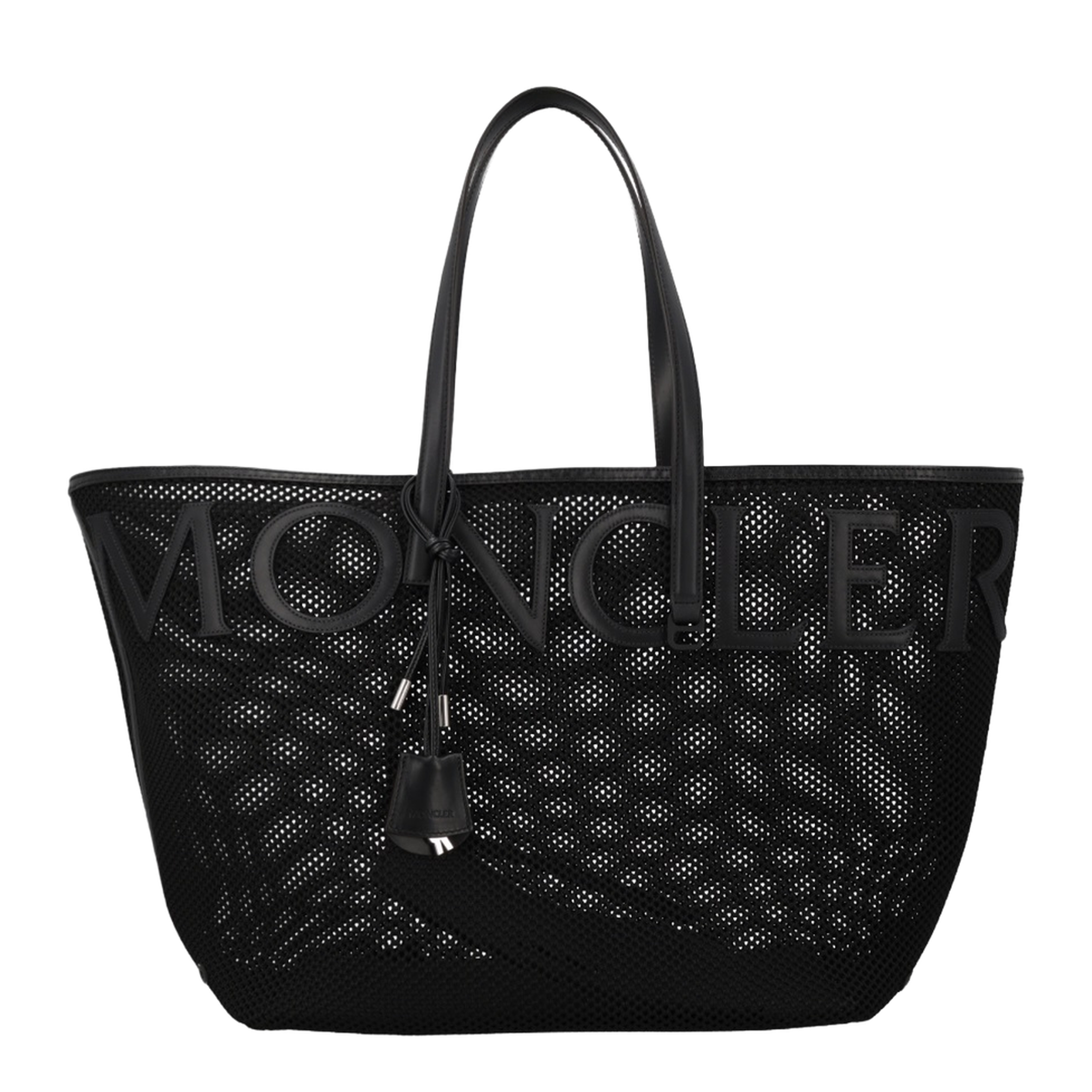 Very Mesh & Leather Tote Bag - Black - Image 1