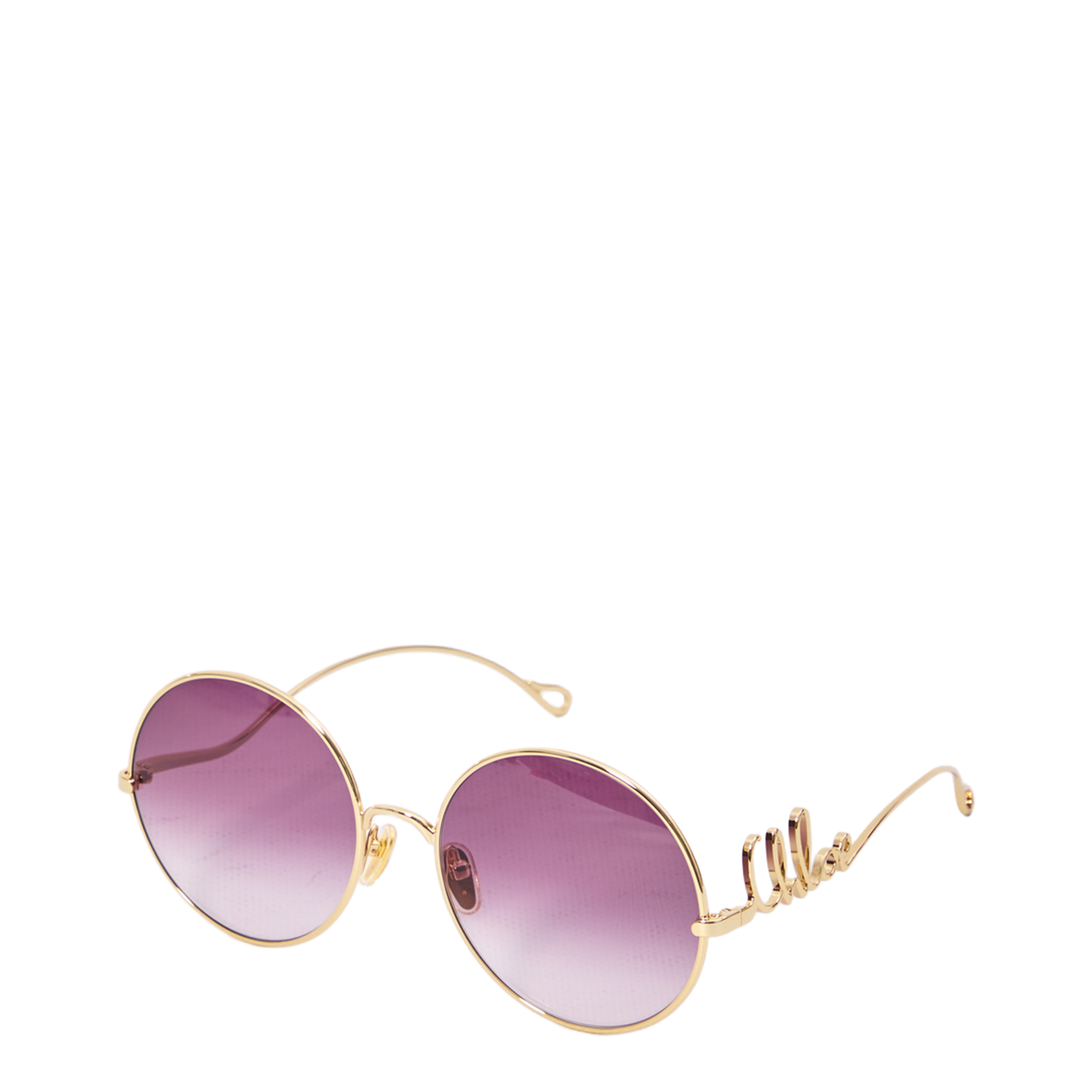 Gold Round Sunglasses - Image 1