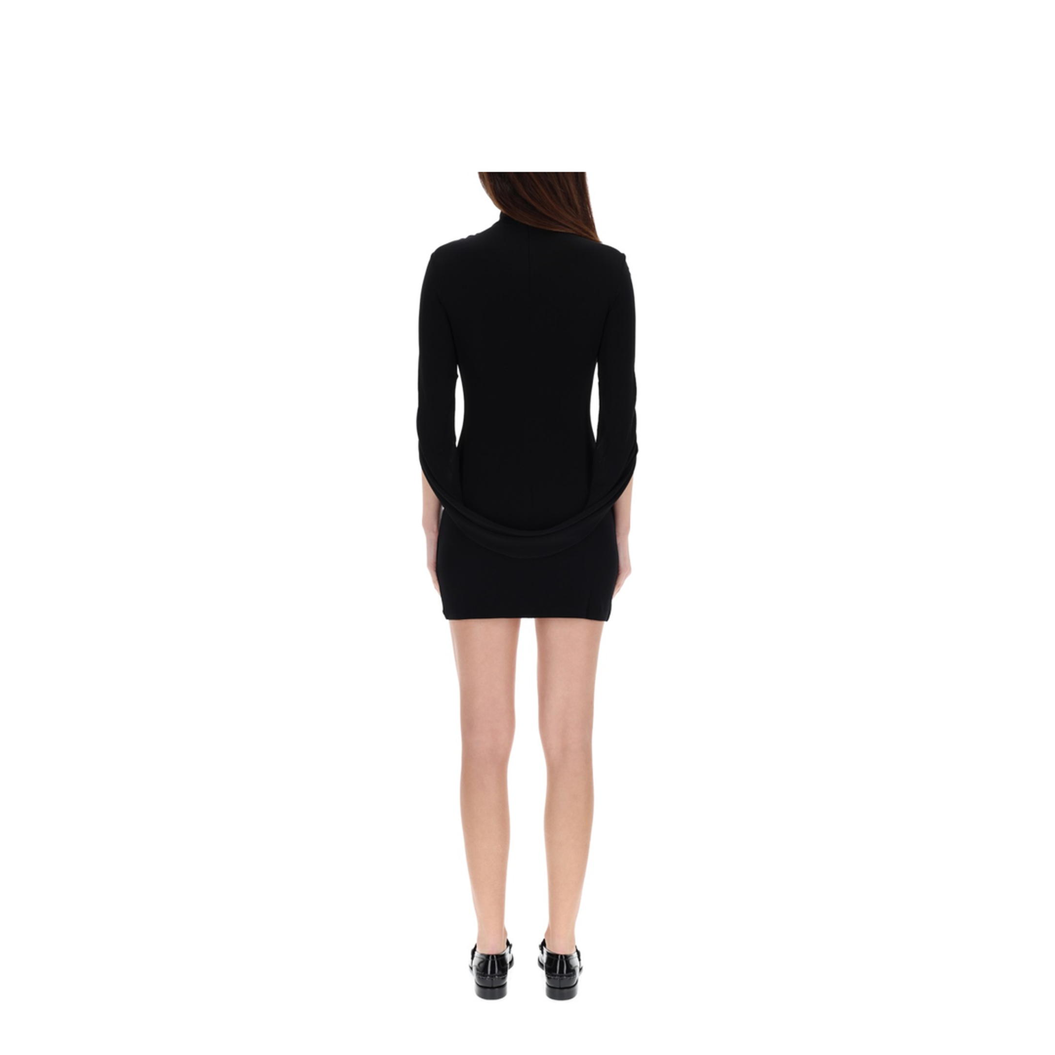 MINI DRAPED DRESS - Image 6