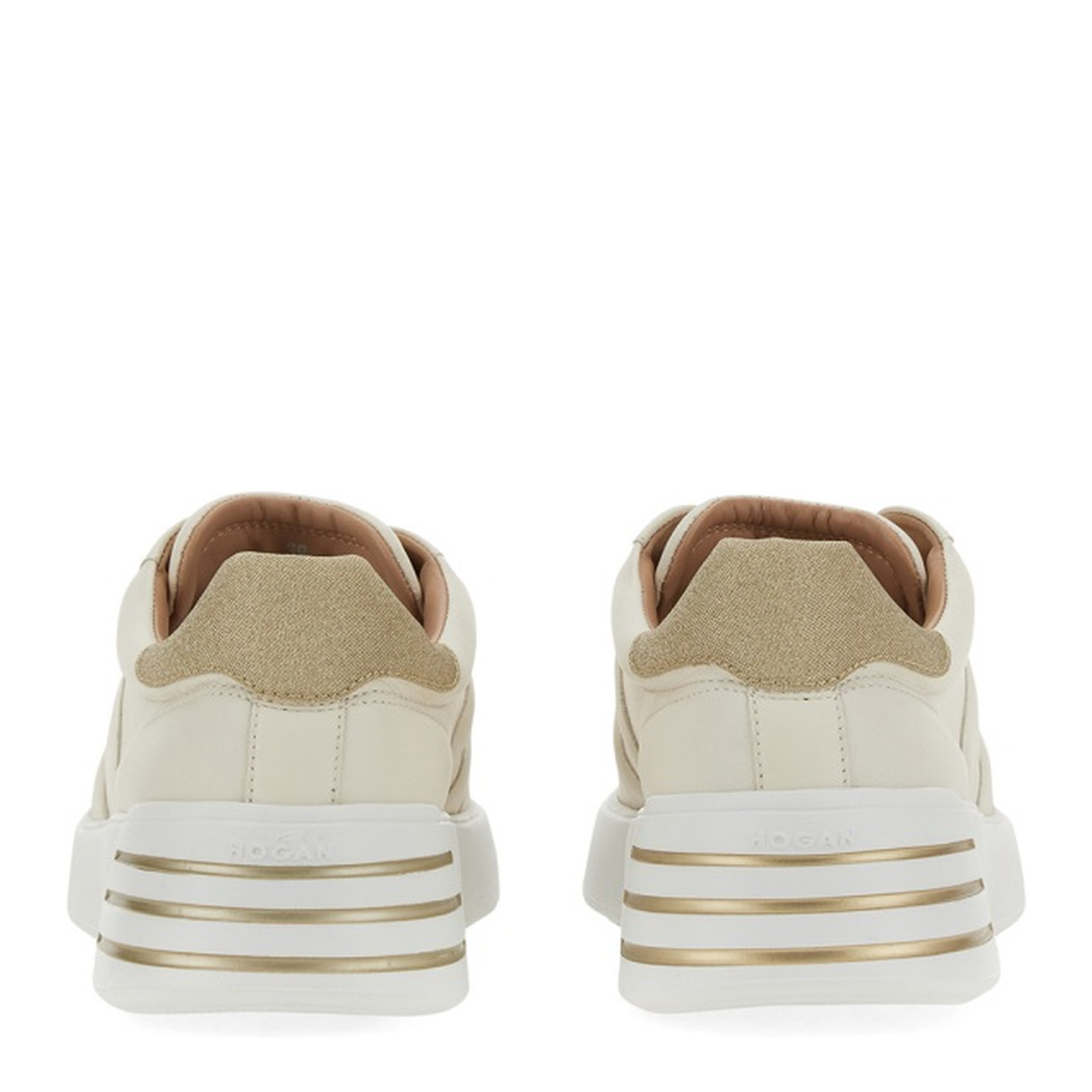 Glitter-Detail Leather Sneakers - Image 10