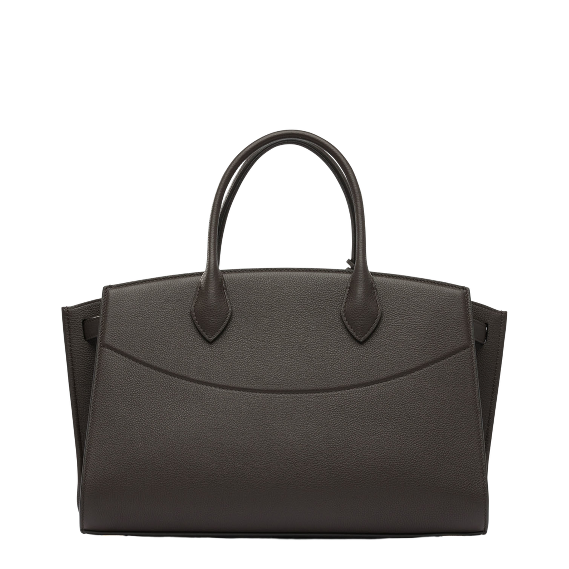 Studio Soft Calf Leather Tote Bag - Cognac Brown - Image 2