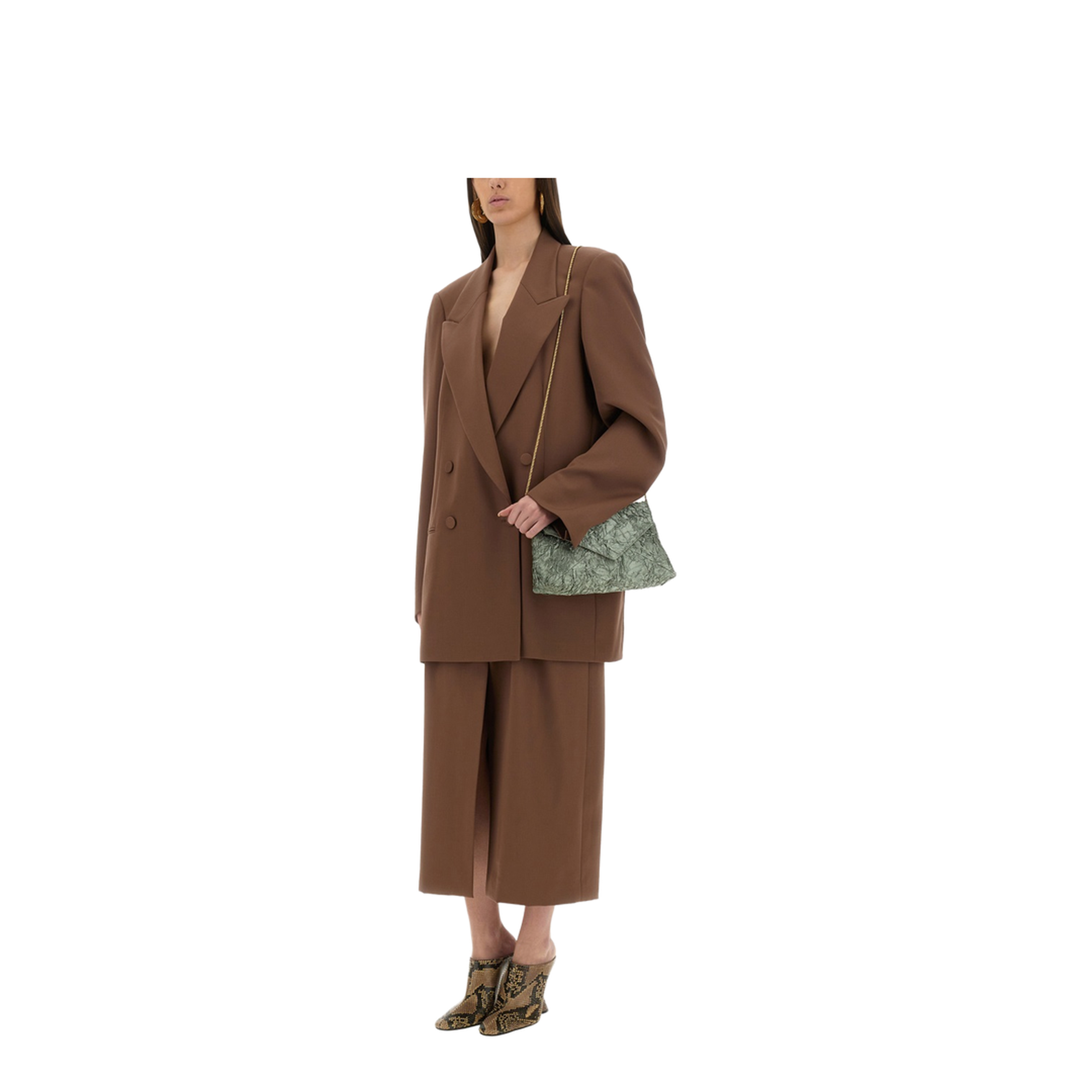 Wool Skirt With Belt - Image 2
