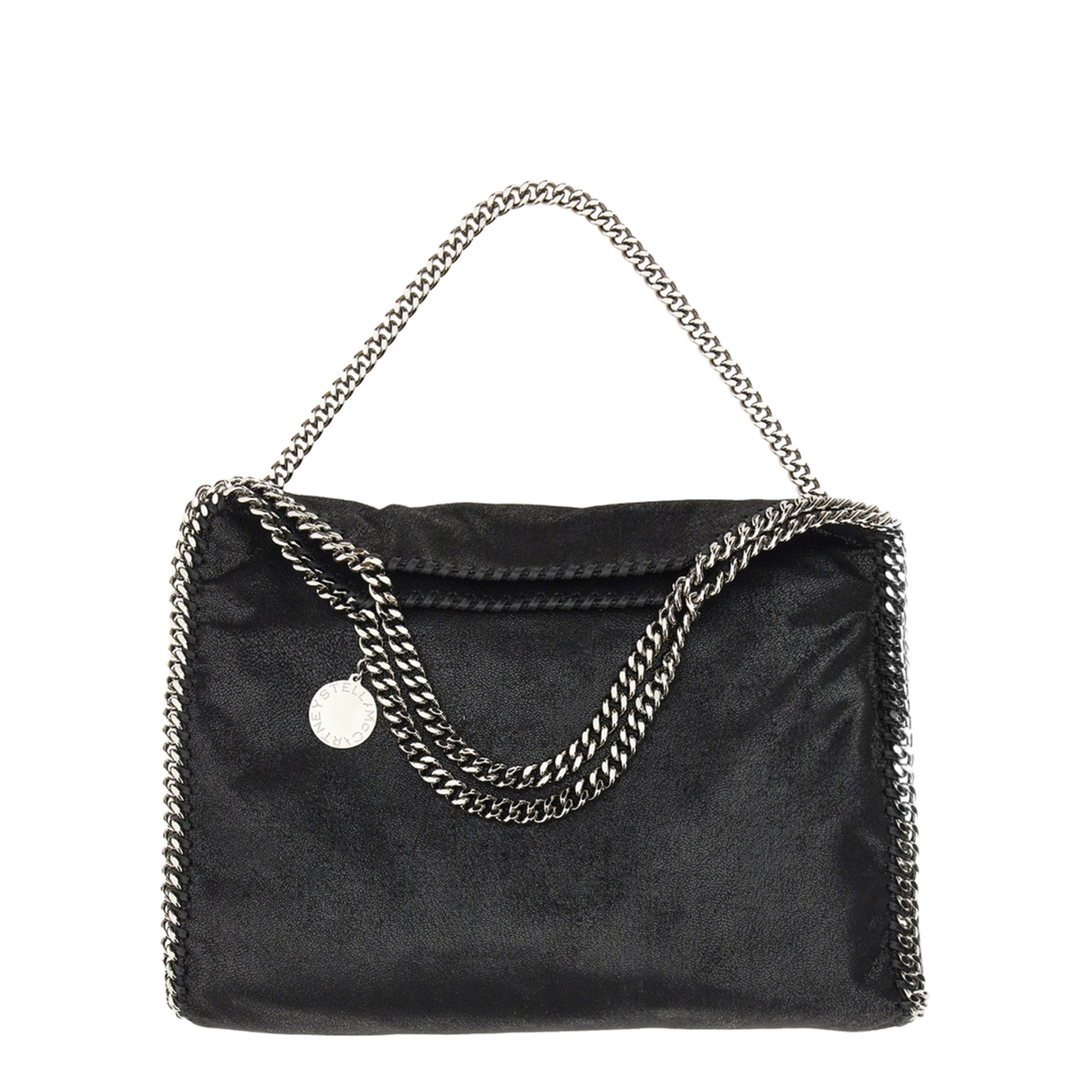 Falabella Fold-Over Shaggy Deer Tote Bag - Black - Image 5