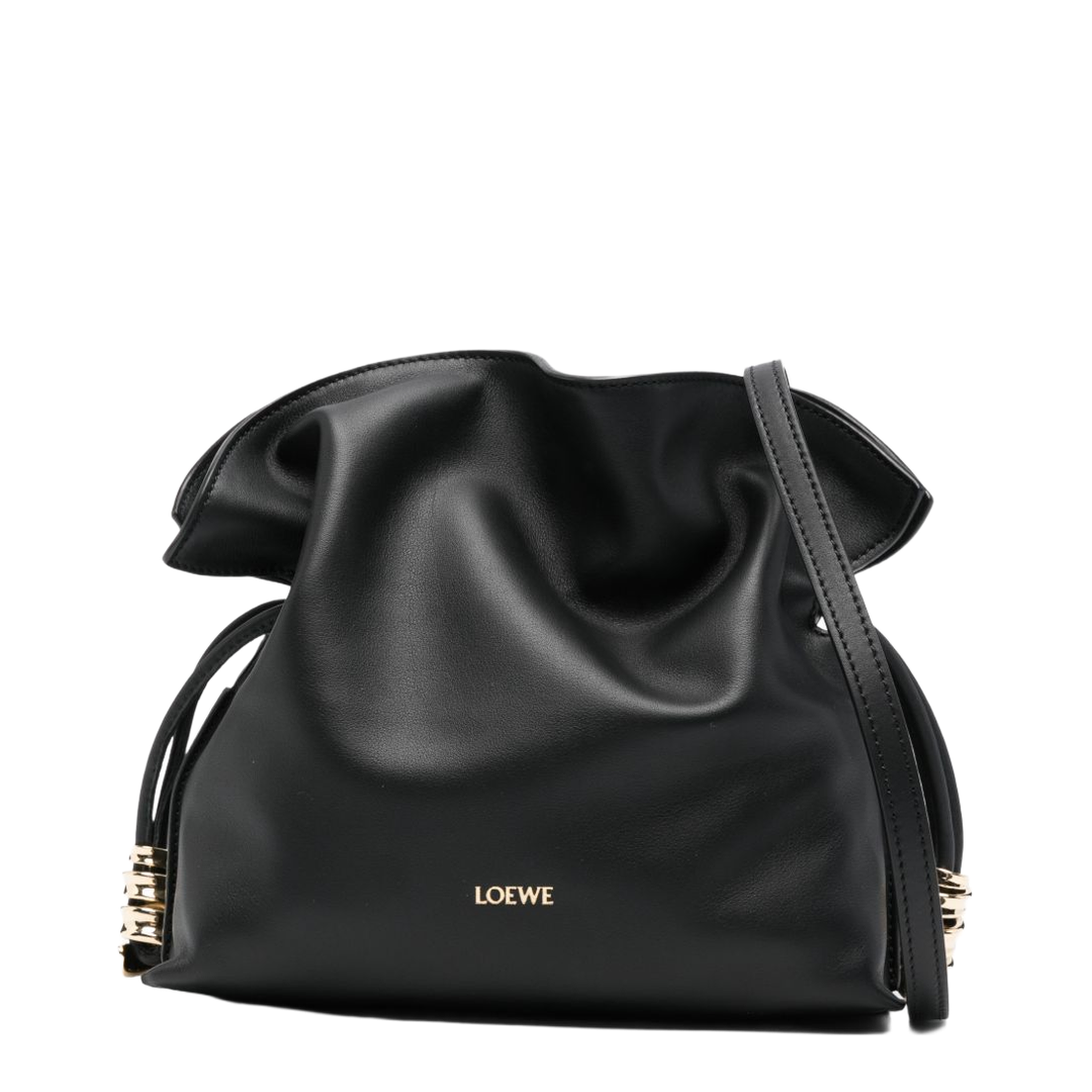 Flamenco Mini Nappa Calfskin Clutch - Black - Image 1