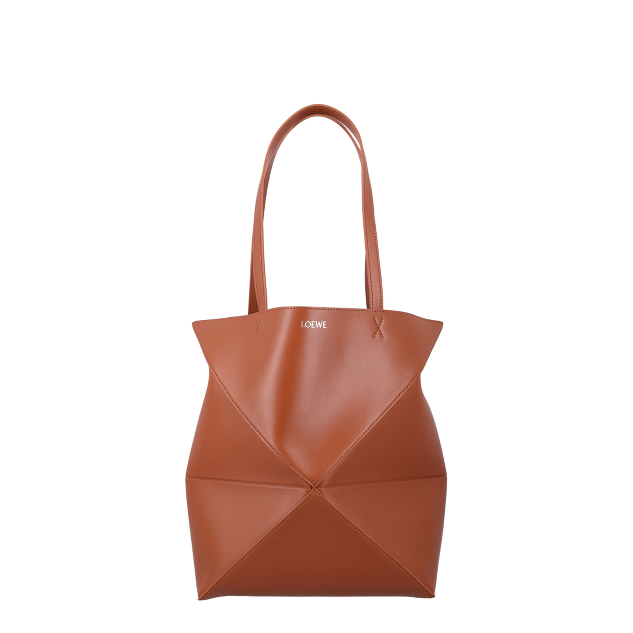 Puzzle Medium Calfskin Tote - Squirrel - Image 1