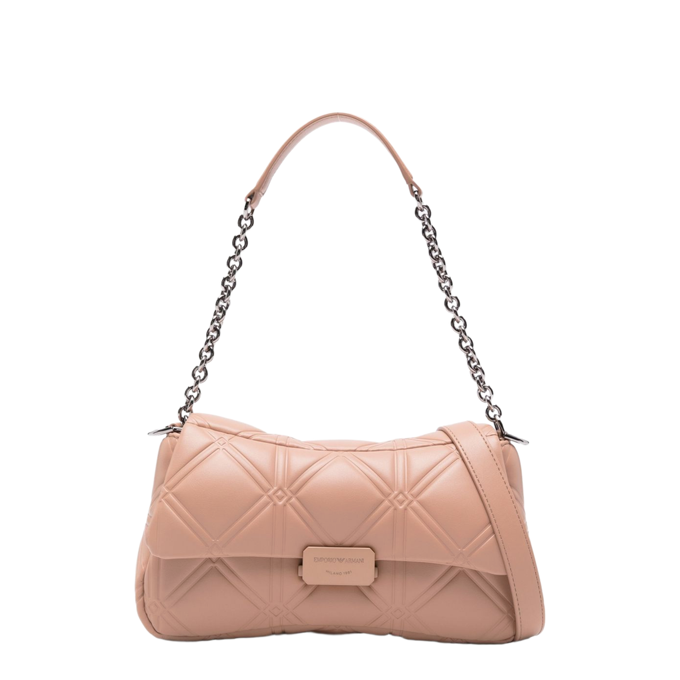 Medium Polyester Shoulder Bag - Beige - Image 1