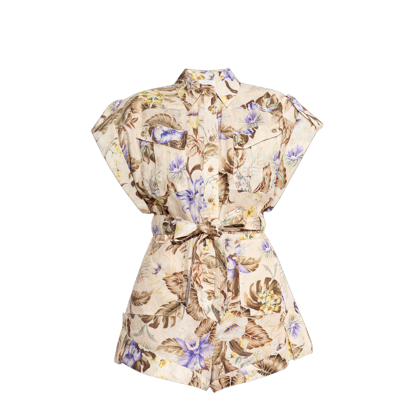 Floral Print Jumpsuit - Image 1