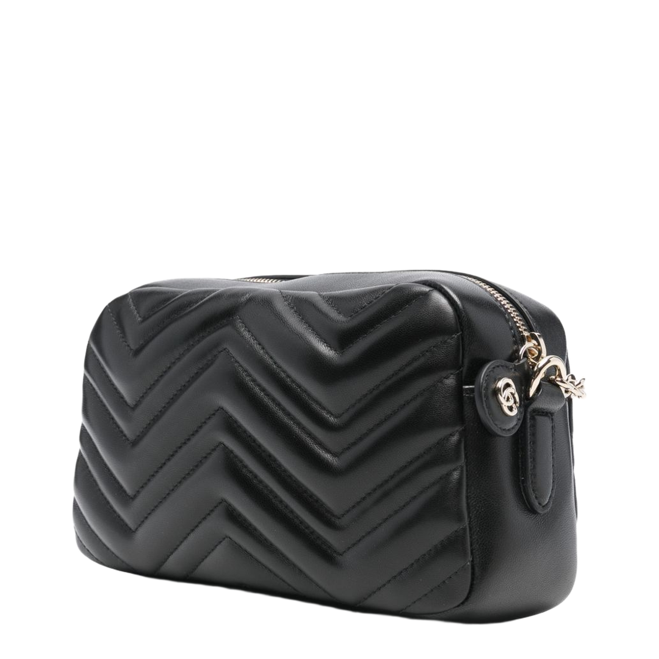 GG Marmont Small Matelassé Leather Camera Bag - Black - Image 4