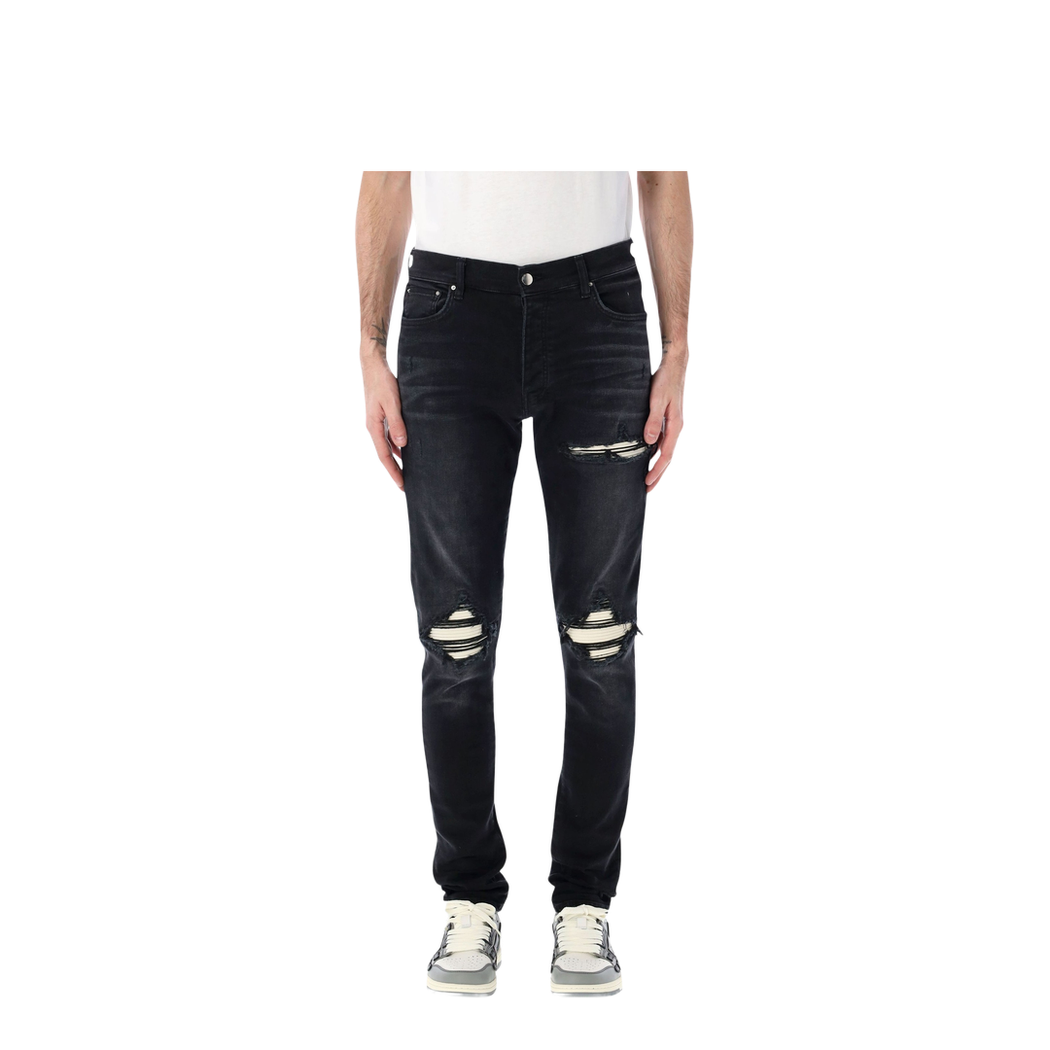 Ultrasuede Skinny Jeans in Stretch Denim Black - Image 1