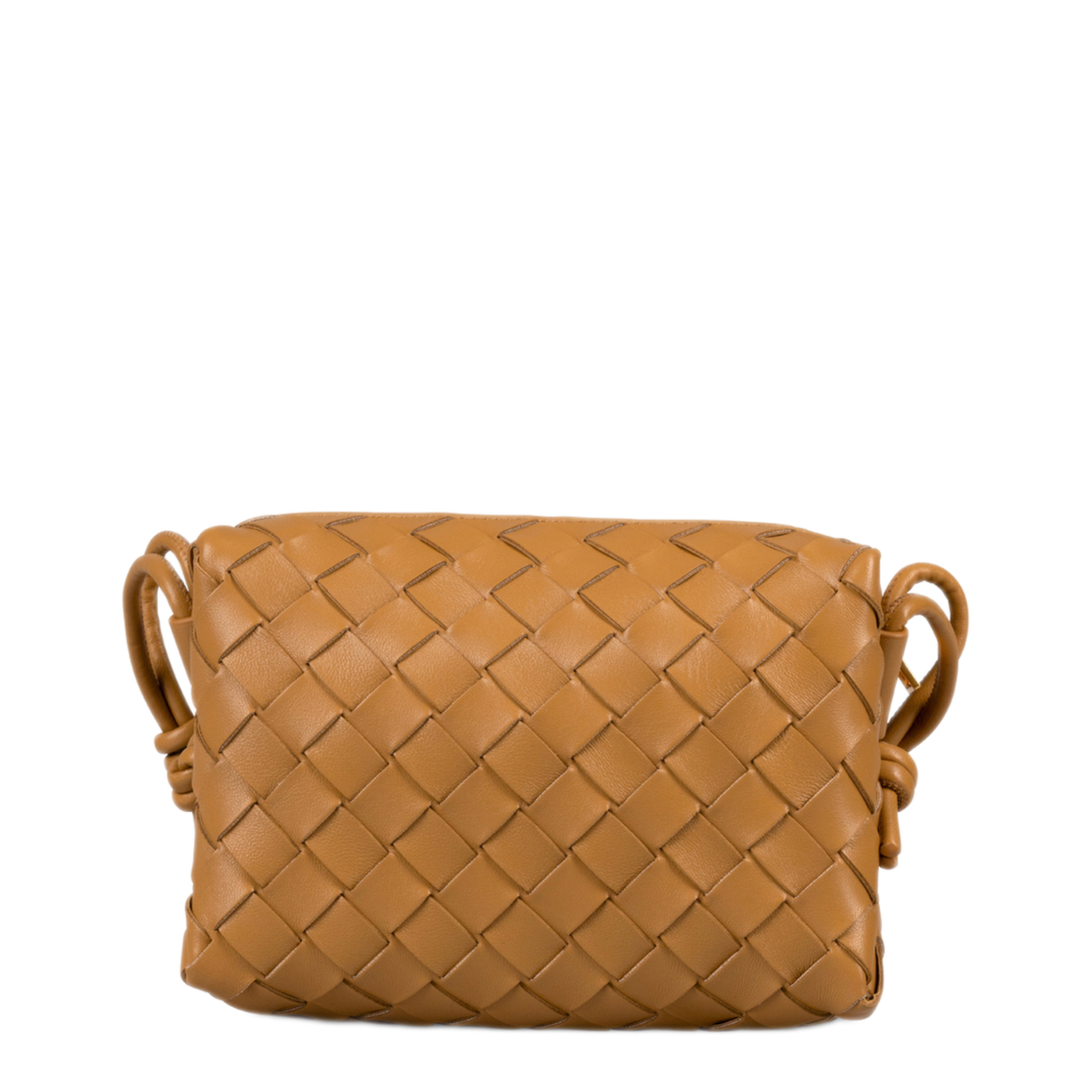 Mini Lambskin Camera Bag - Brown - Image 3