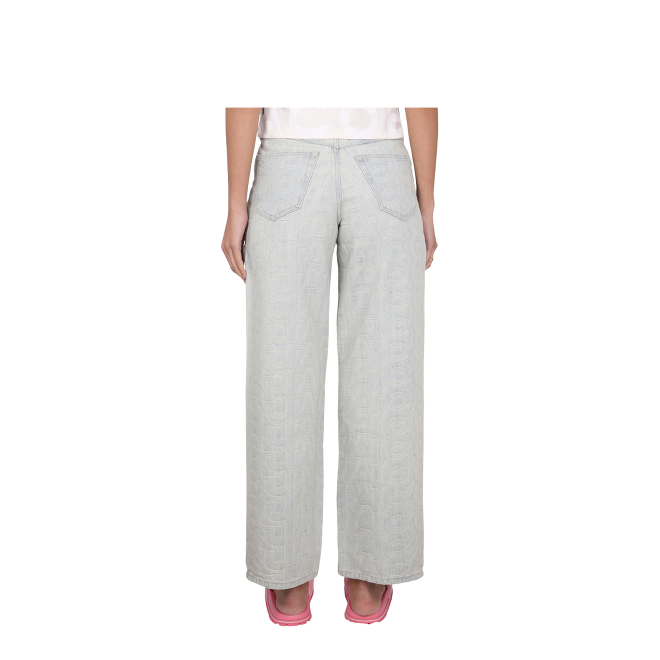 Monogram Wide-Leg Jeans - Image 4