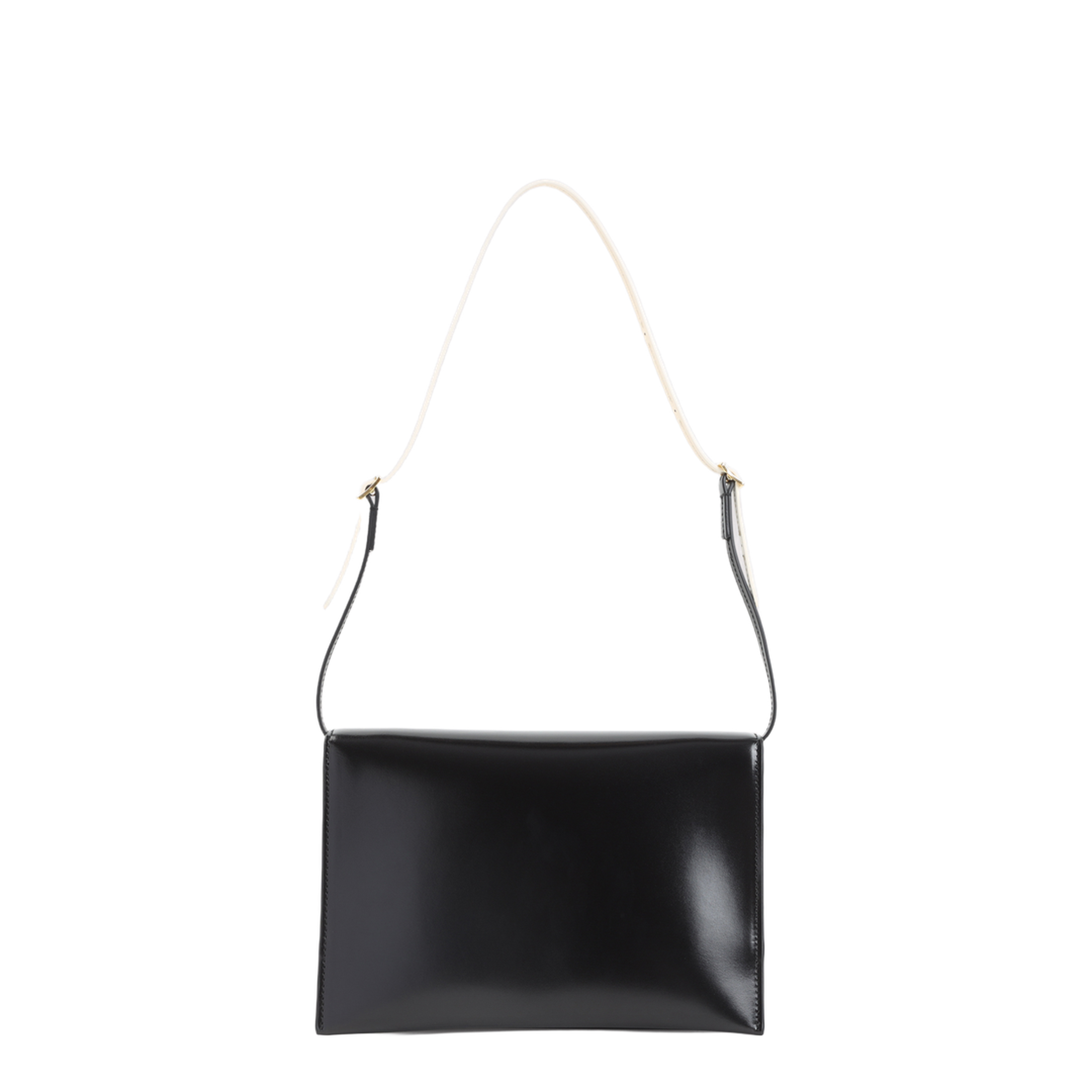 File Small Calf Leather Crossbody Bag - Nero - Image 3