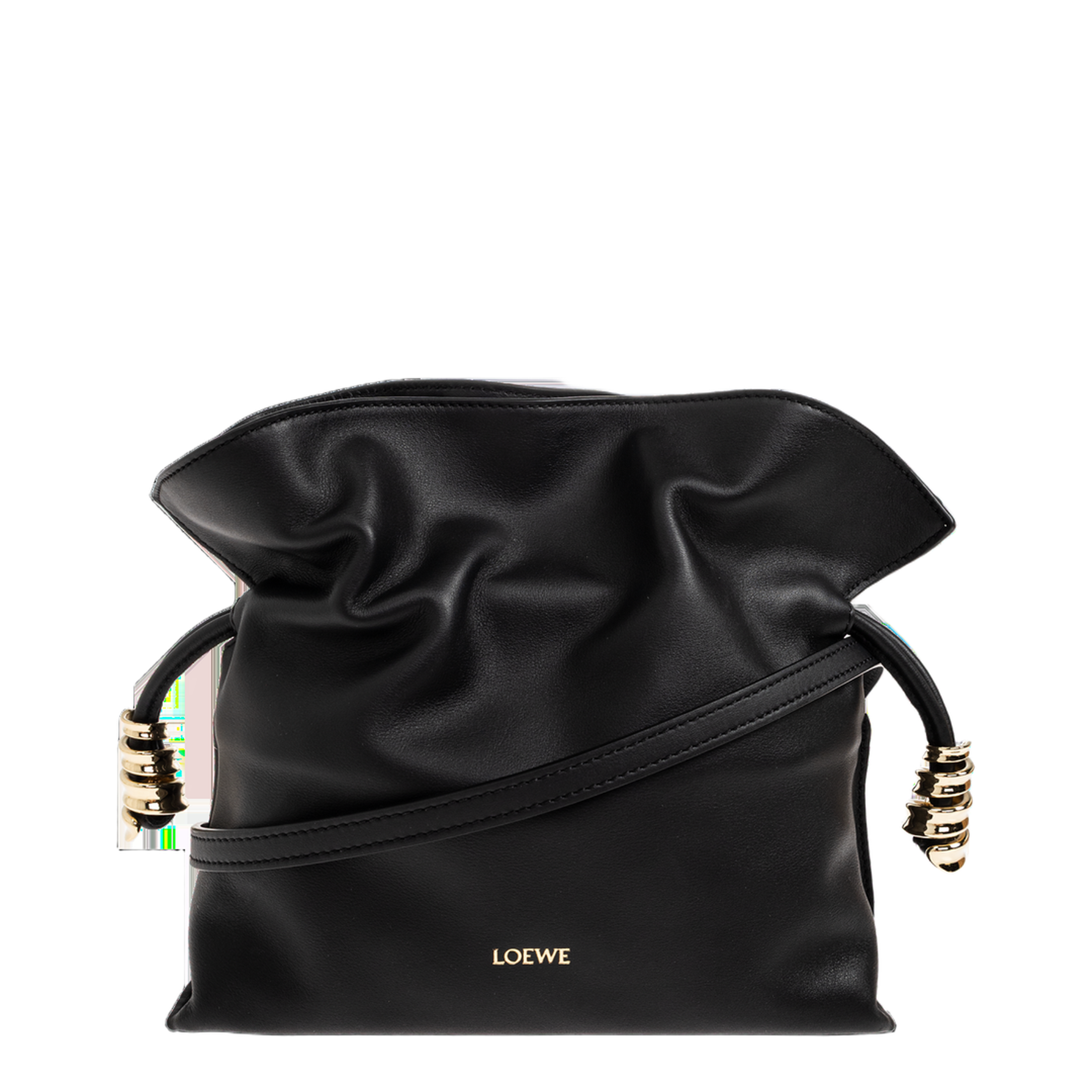 Flamenco Mini Calfskin Clutch - Black - Image 1