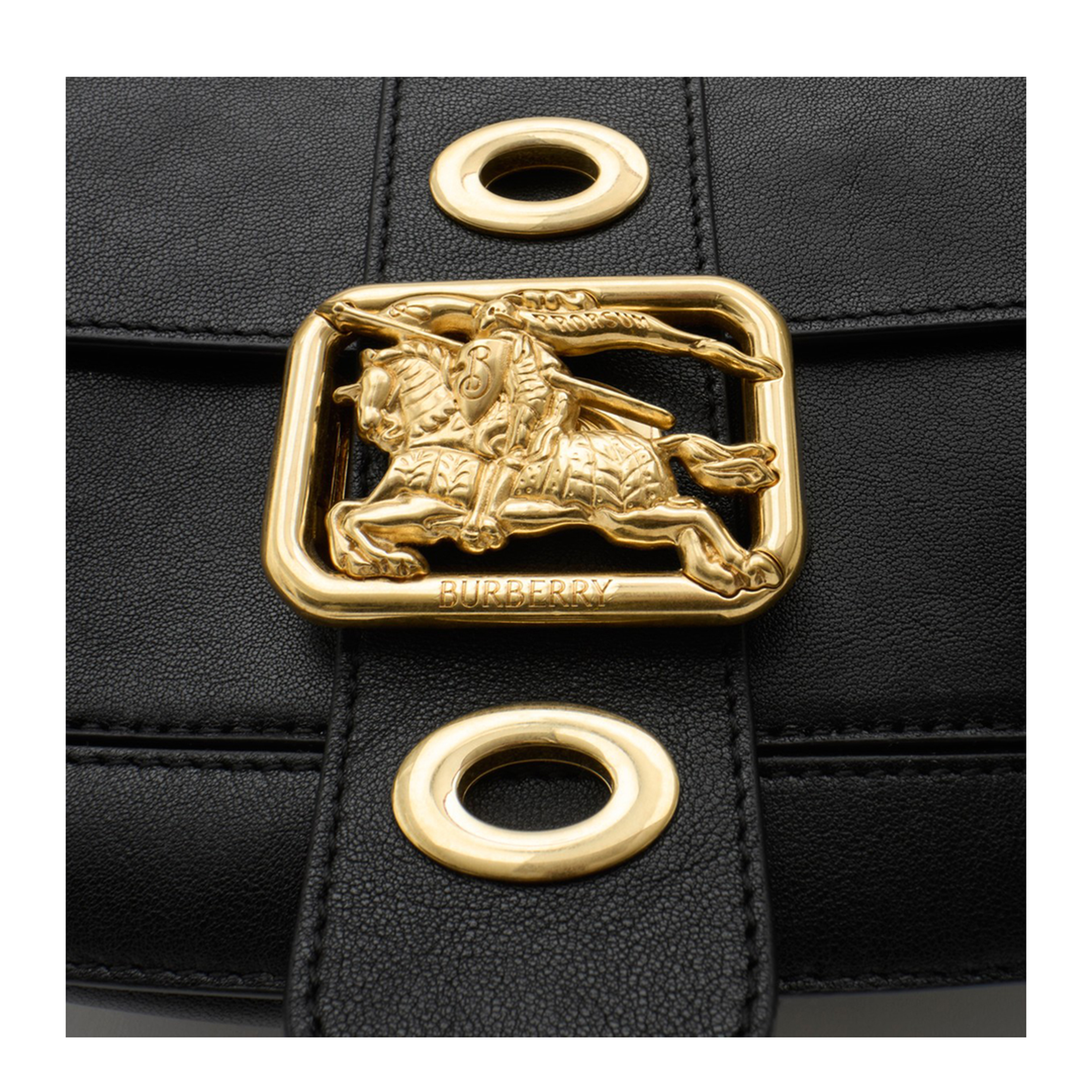 Rider Small Lambskin Shoulder Bag - Black - Image 4