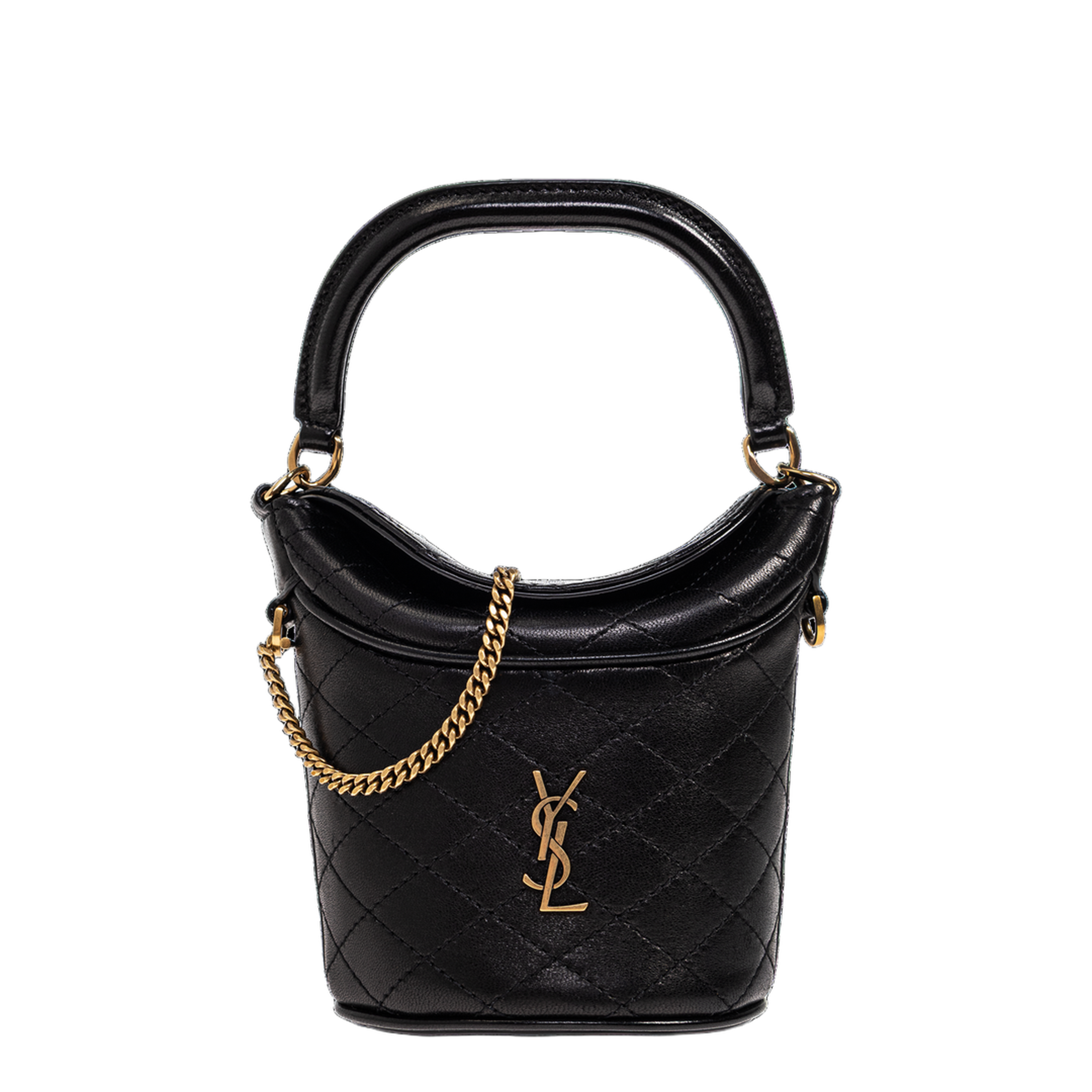 Gaby Mini Lambskin Bucket Bag - Noir - Image 1