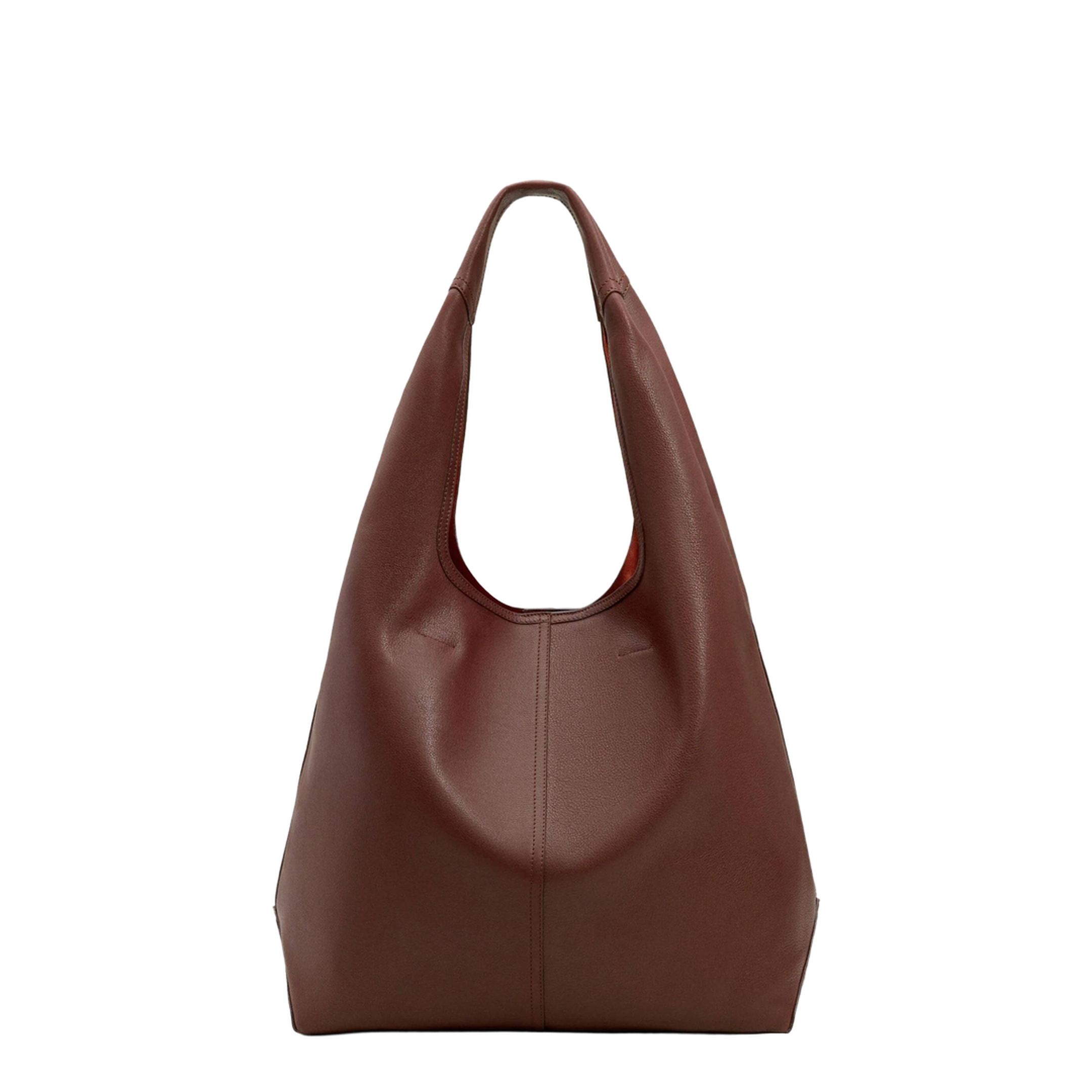Cherry Burgundy Supple Leather Etienne Hobo Bag - Image 2